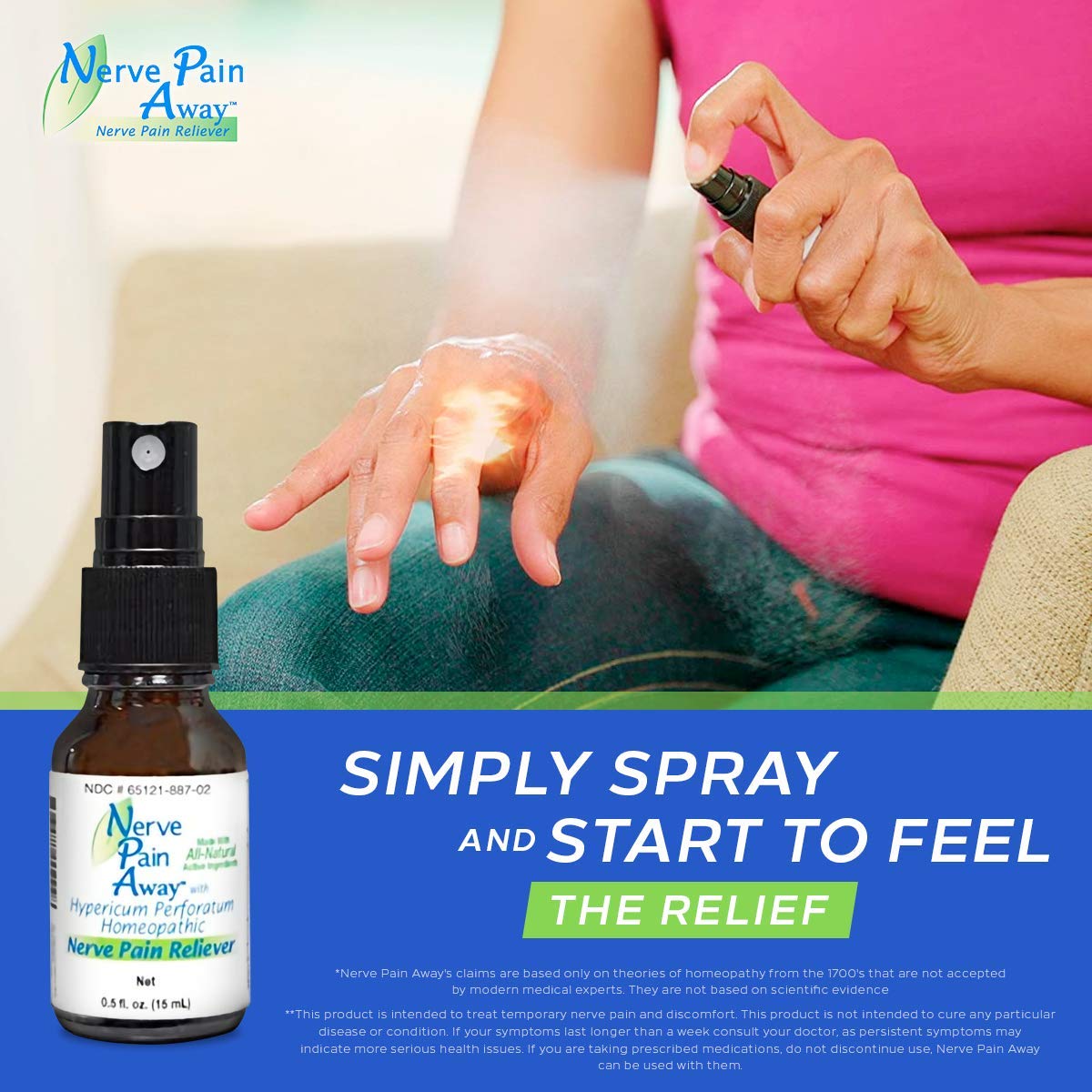 Nerve Pain Away – Homeopathic Topical Spray for Temporary Nerve Pain Relief in Hands and Feet Nerve Pain Away uk supplements