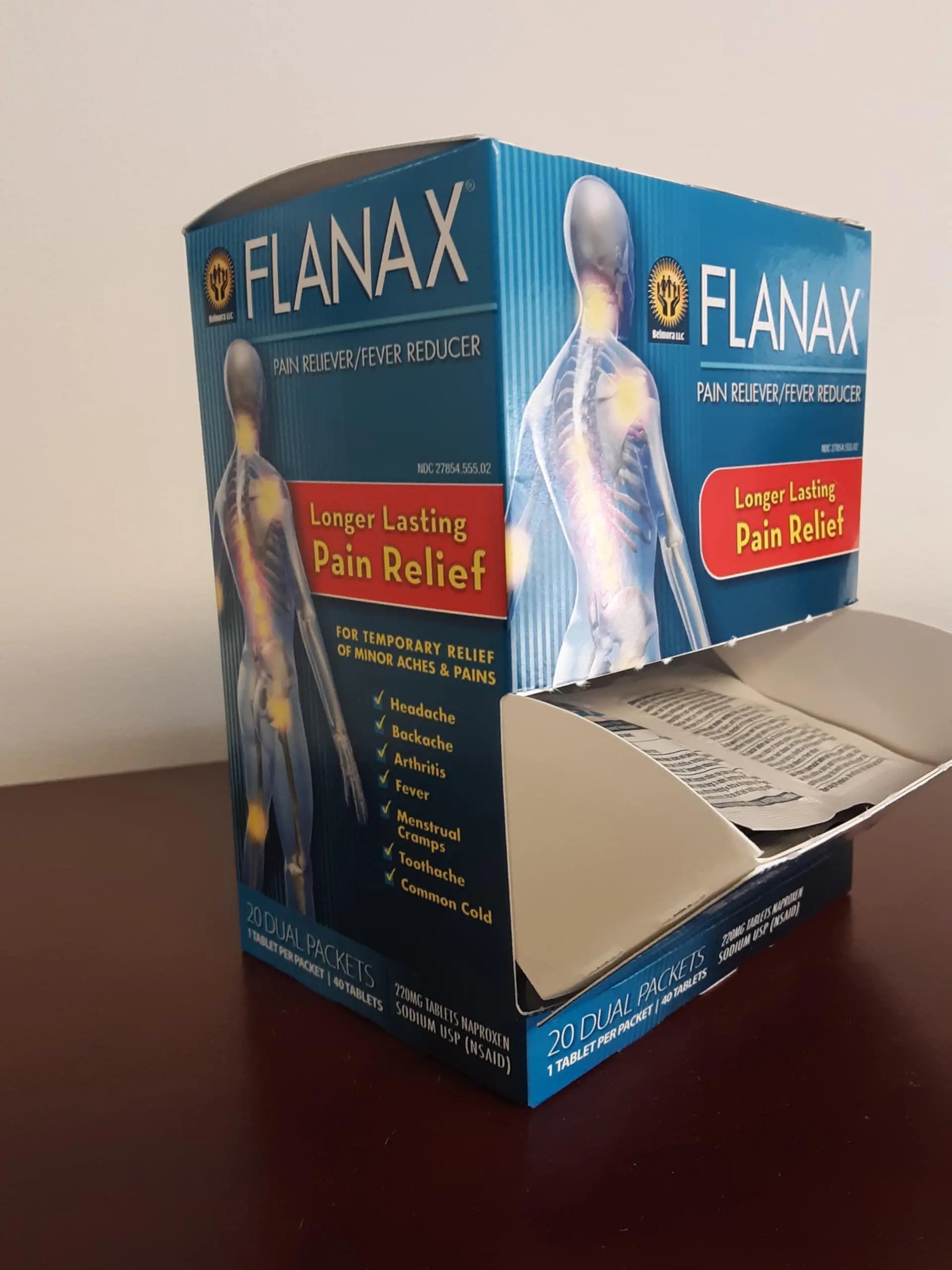 Flanax Pain Reliever Tablets 2ct Retail Dispenser Flanax uk supplements