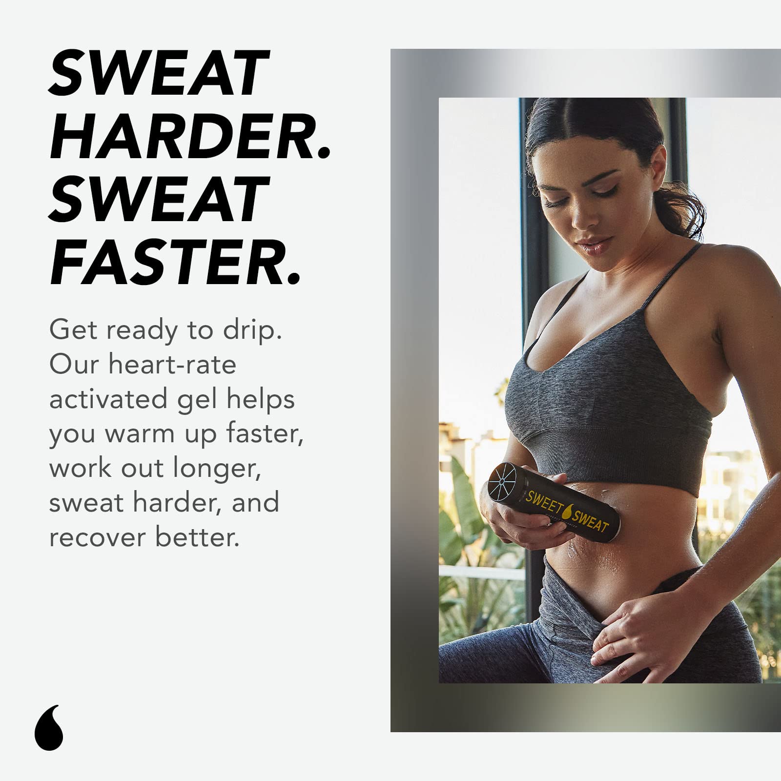 Sweet Sweat Workout Enhancer Roll-On Gel Stick - Sweat Harder and Faster Sports Research uk supplements