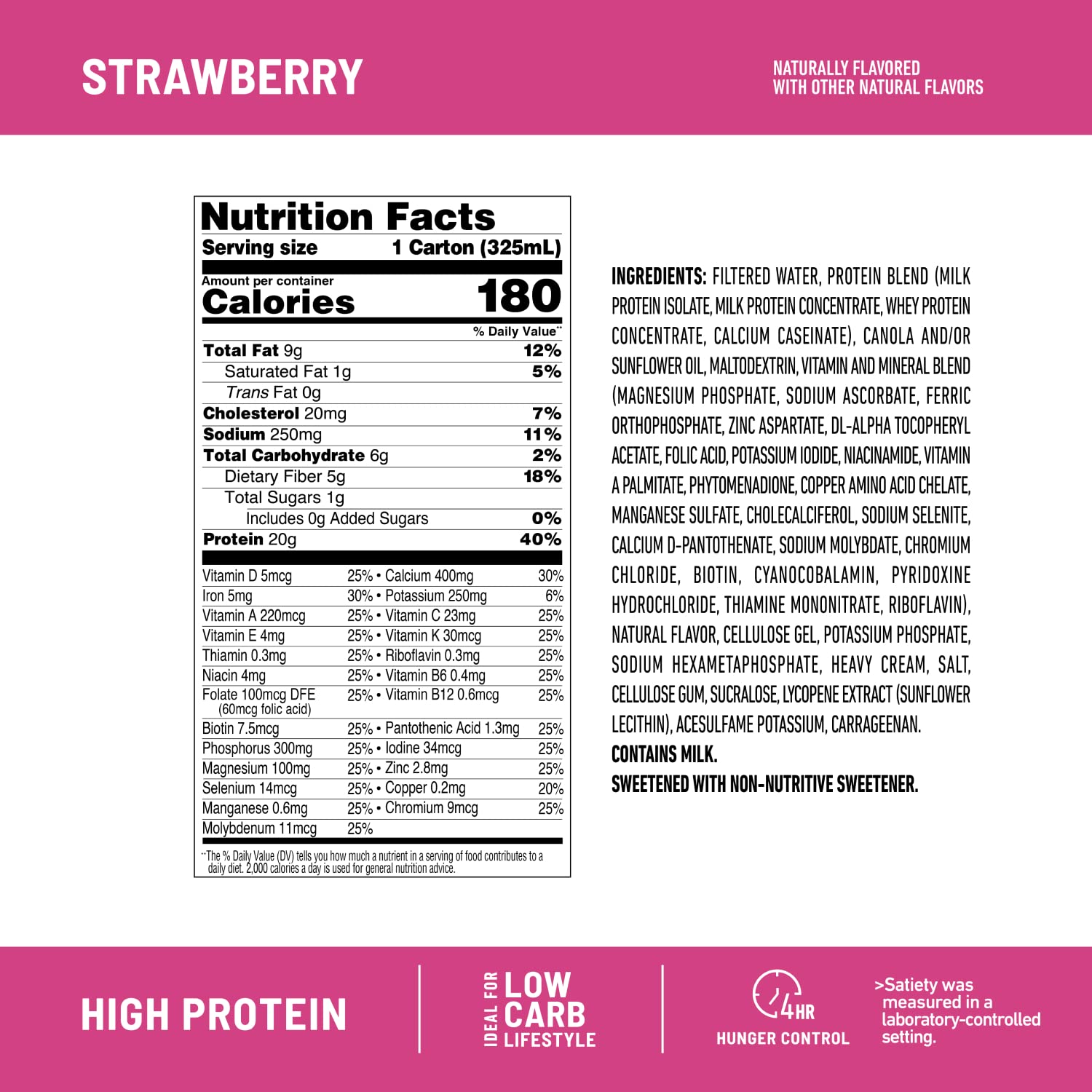 SlimFast Protein Shake, Strawberry- 20g Protein, Meal Replacement Shake Ready to Drink SlimFast uk supplements