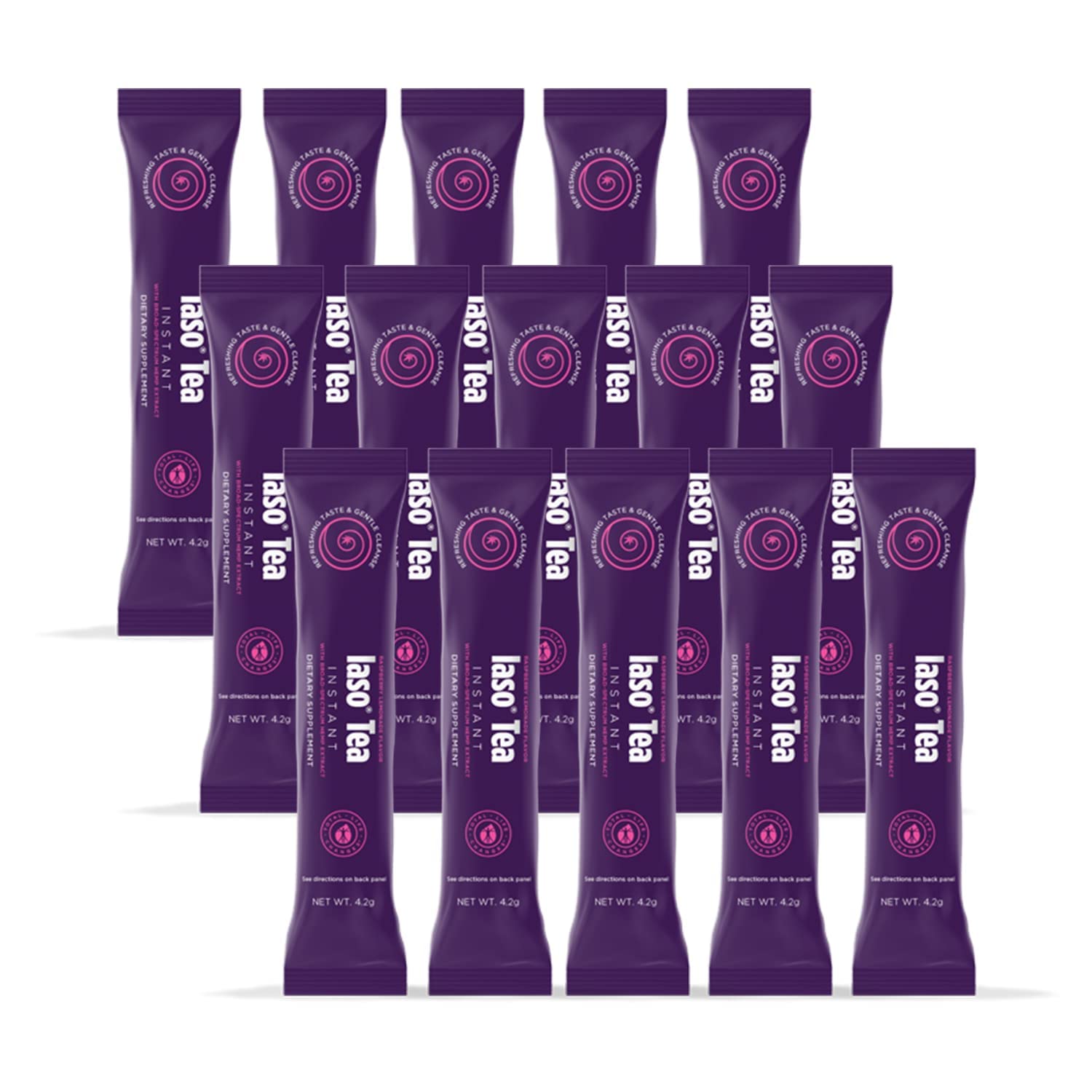 Total Life Changes Raspberry Lemonade Flavor Instant IASO Tea (15 Pack) Total Life Changes uk supplements