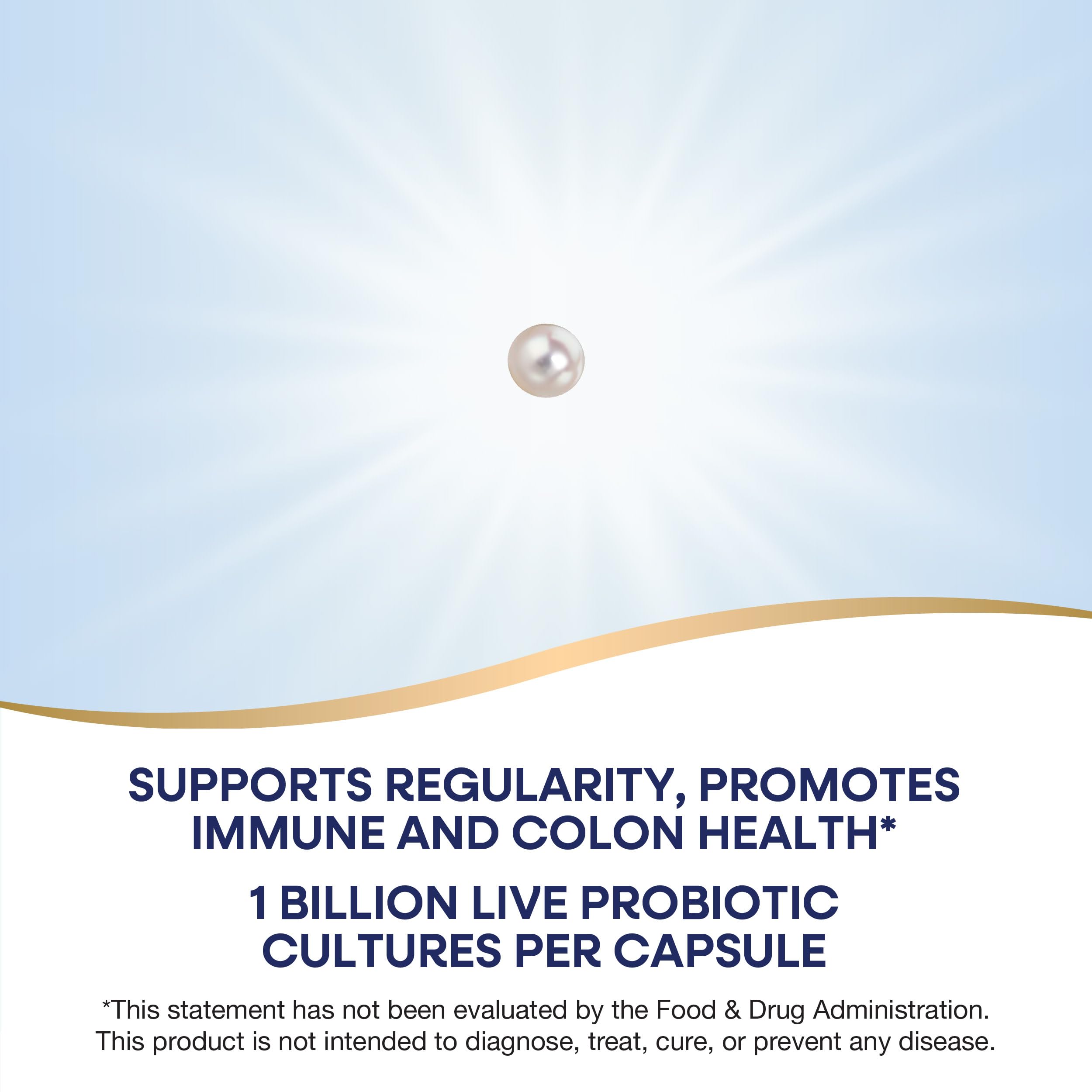 Nature's Way Pearls Adult 50+ Probiotic, Probiotics for Digestive Health* Supports Regularity, Immune & Colon Health*, 1 Billion Cultures, No Refrigeration Needed, 30 Softgels Nature's Way uk supplements
