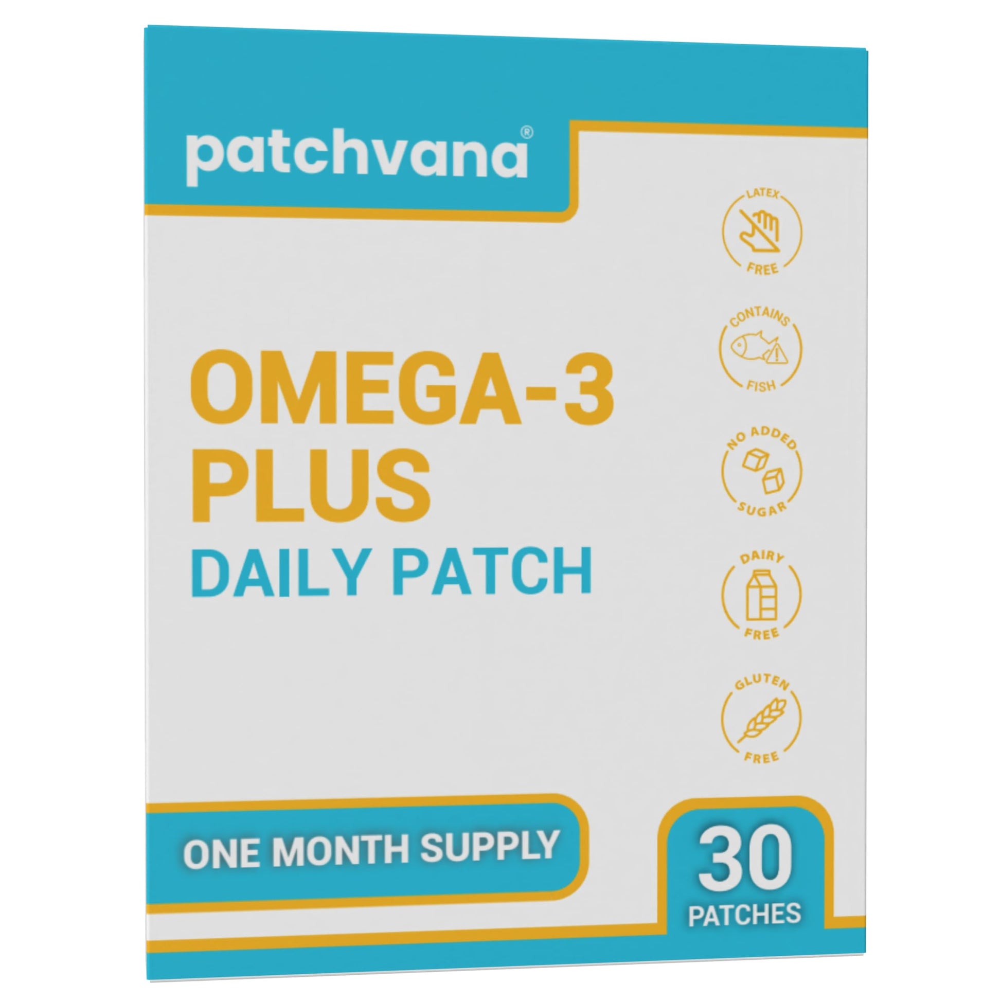 Patchvana Omega 3 Patch for Women & Men, 1 Month Supply, 30 Patches Patchvana uk supplements