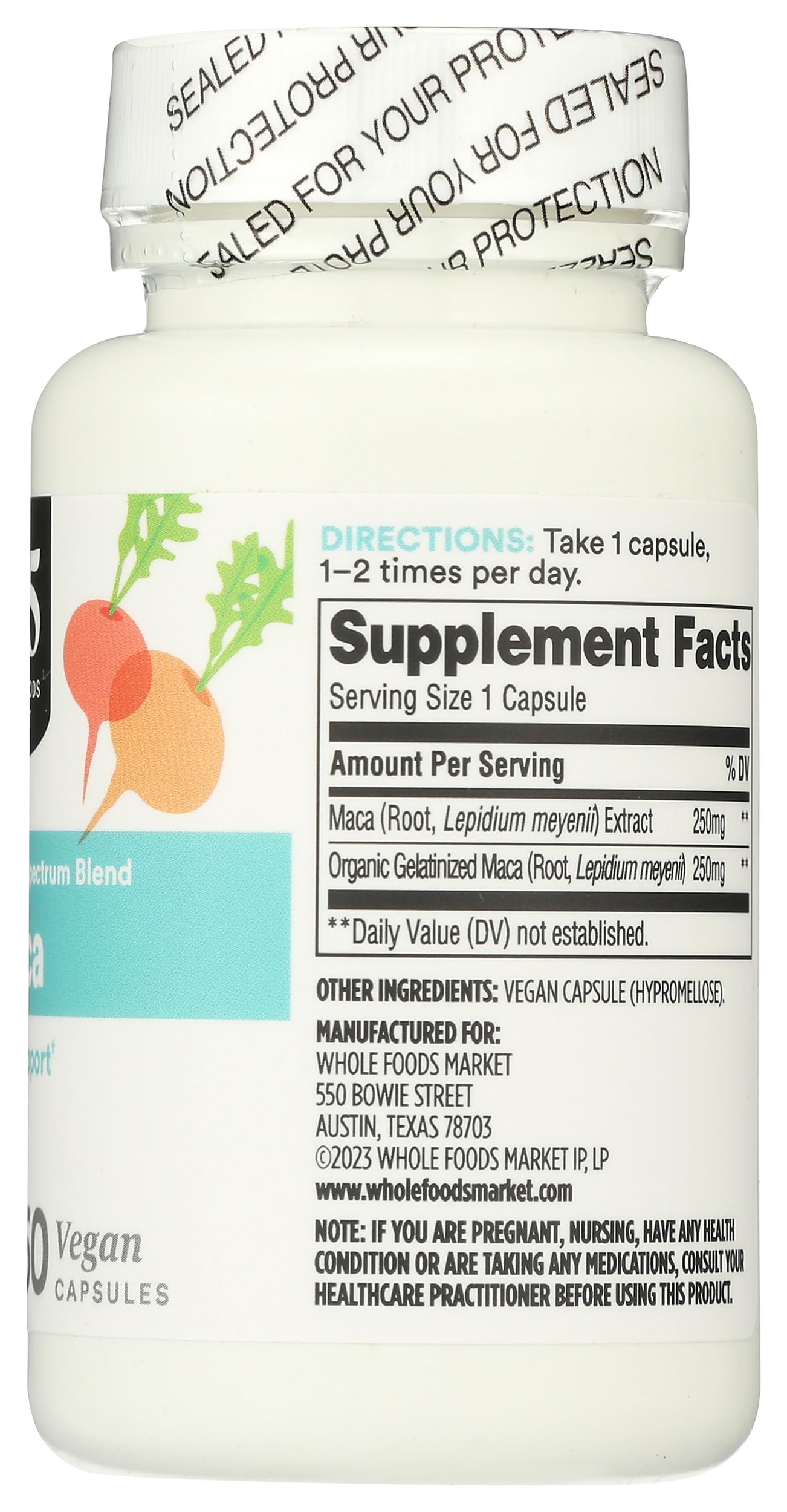 365 by Whole Foods Market, Maca Standardized + Full Spectrum Blend, Libido Support, Vegan Capsules, 60 Count 365 by Whole Foods Market uk supplements