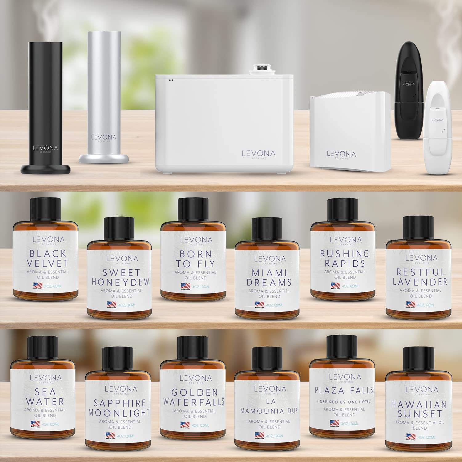 Levona Scent Pure Essential Oils For Diffusers For Home, Hotel & Office - Sapphire Moonlight Essential Oil LEVONA SCENT uk supplements
