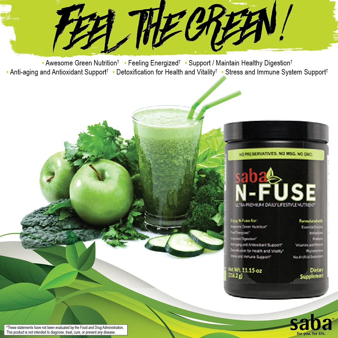 Saba N-Fuse-Whole Food Daily Nutrition,-Phytonutrients, Pre and Probiotics, Enzymes Saba uk supplements