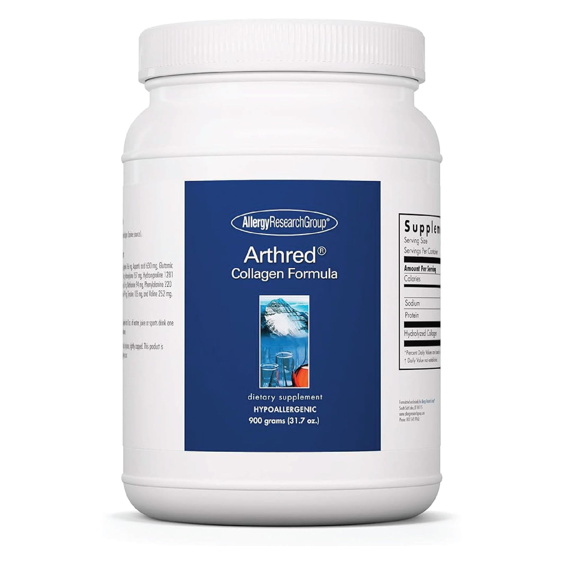 Allergy Research Group Collagen Powder for Men & Women - Collagen Peptides, Arthred Supplement, Bovine Sourced, Arthred Powder, Collagen Formula, Hydrolyzed Collagen - 31.7 Oz Allergy Research Group uk supplements