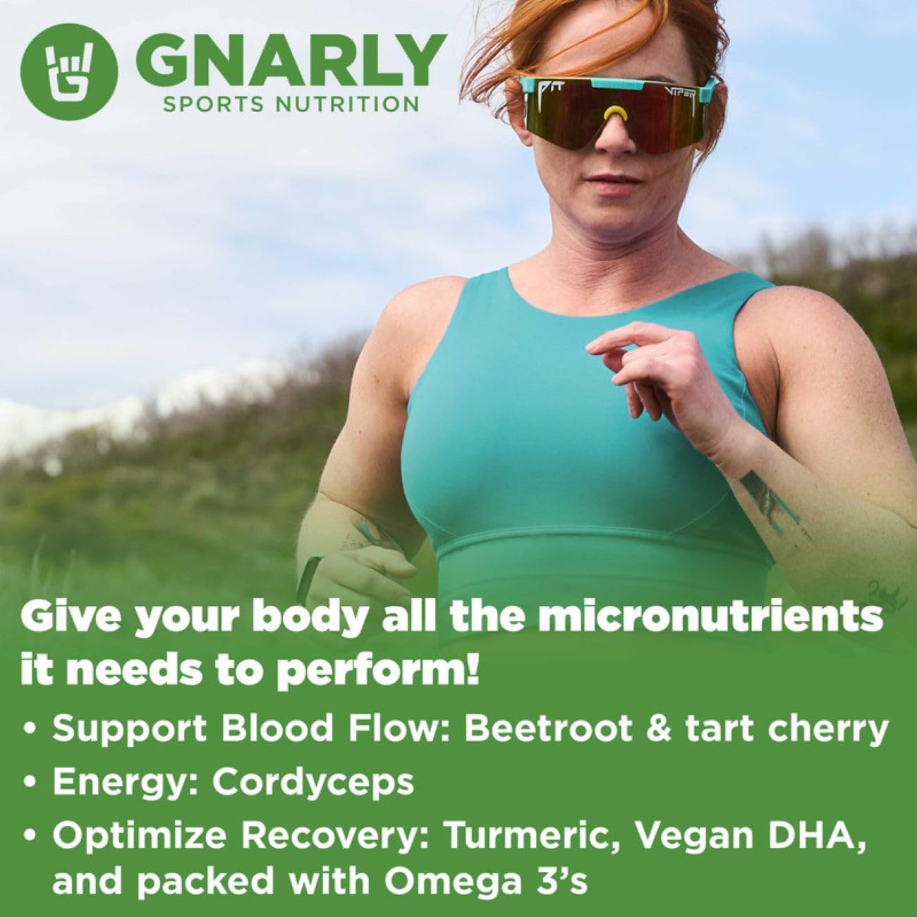 Gnarly Nutrition Greens Superfood Powder – Lemon Mint Performance Super Greens Powder – NSF Contents Certified – Organic, Probiotics & Essential Micronutrients - Lemon Mint, 11.64 oz Gnarly Nutrition uk supplements