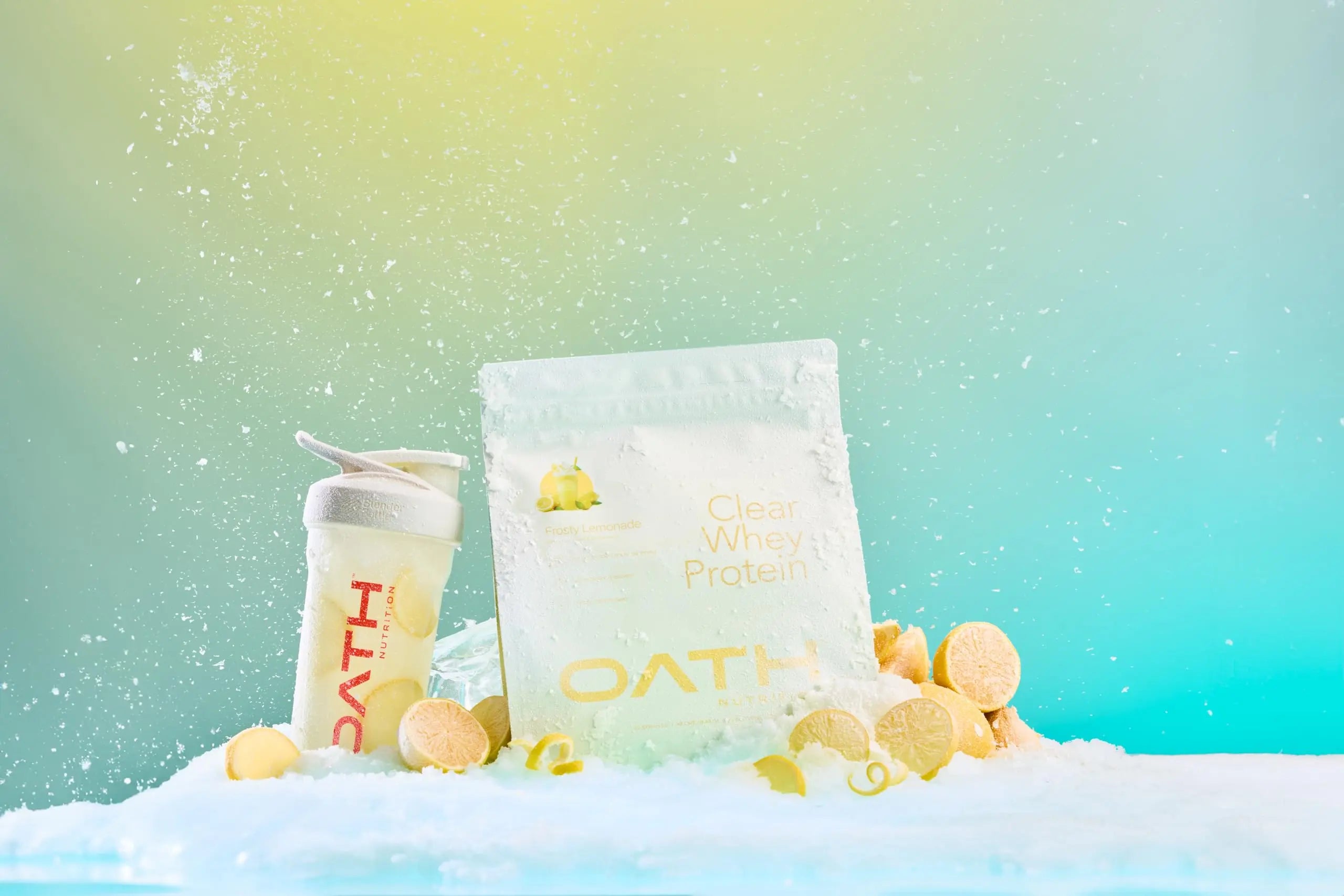 Oath Nutrition Clear Whey Isolate Protein Powder, Frosty Lemonade, 20g Complete Protein per Serving, No Added Sugar, Grass-Fed, 21 Servings OATH NUTRITION uk supplements