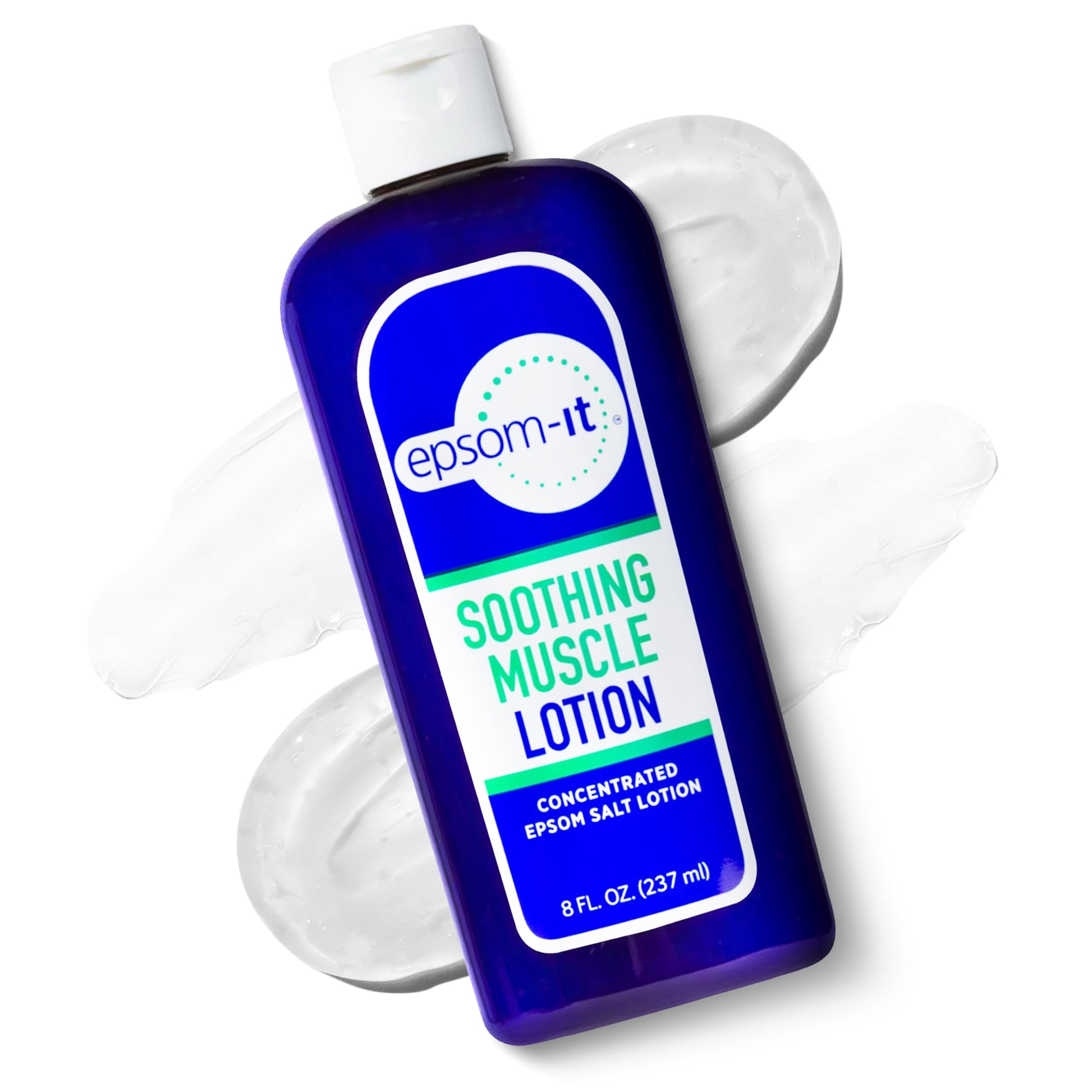 Epsom-It Soothing Muscle Magnesium Lotion – Epsom Salt Topical Cream with Arnica and Magnesium Sulfate - Designed for Muscle Stiffness, Leg Cramps, Feet, Knees and Achy Feet - 8.0 oz EPSOM-IT uk supplements