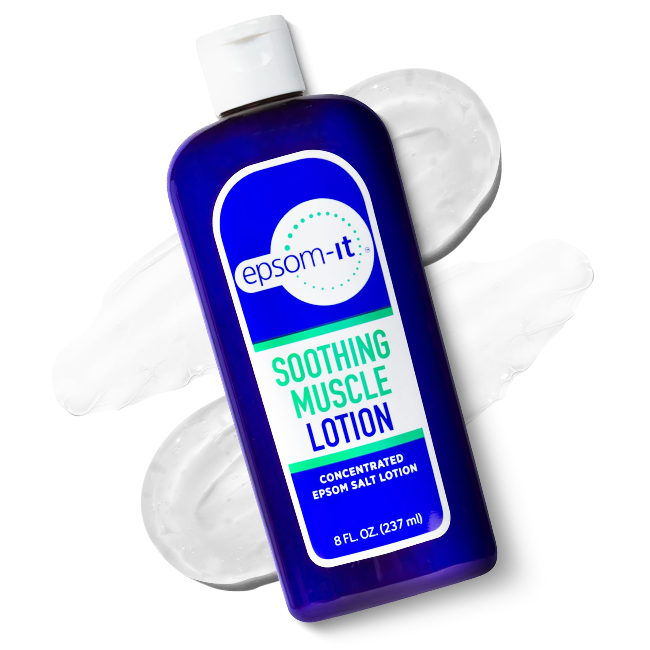 Epsom-It Soothing Muscle Magnesium Lotion – Epsom Salt Topical Cream with Arnica and Magnesium Sulfate - Designed for Muscle Stiffness, Leg Cramps, Feet, Knees and Achy Feet - 8.0 oz EPSOM-IT uk supplements