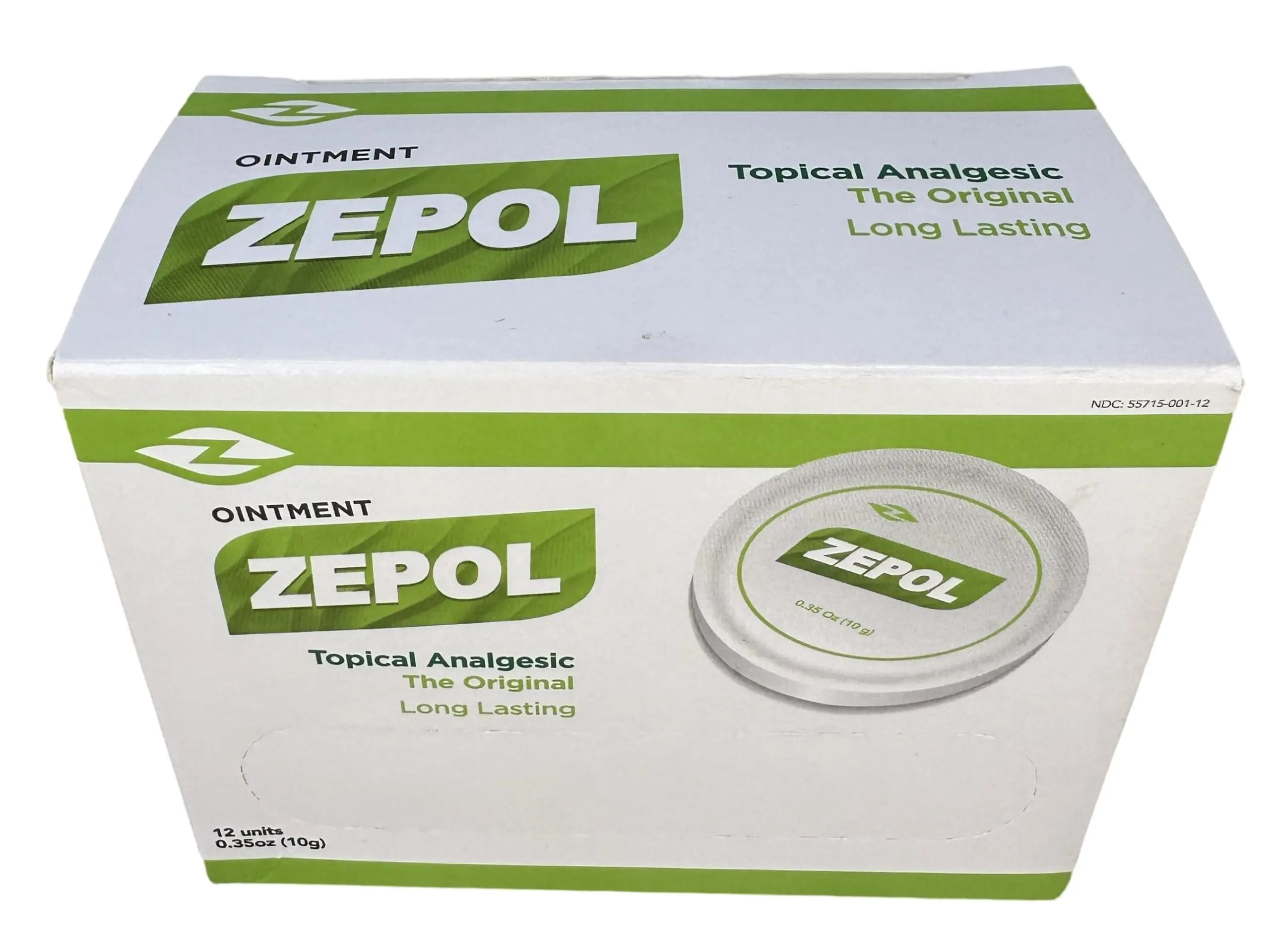 Zepol Original - Long-Lasting Topical Analgesic Ointment for Muscles, Joints, Backache, Sprains, and Strains - Pack of 12 Cans, 0.35 oz Each Zepol uk supplements