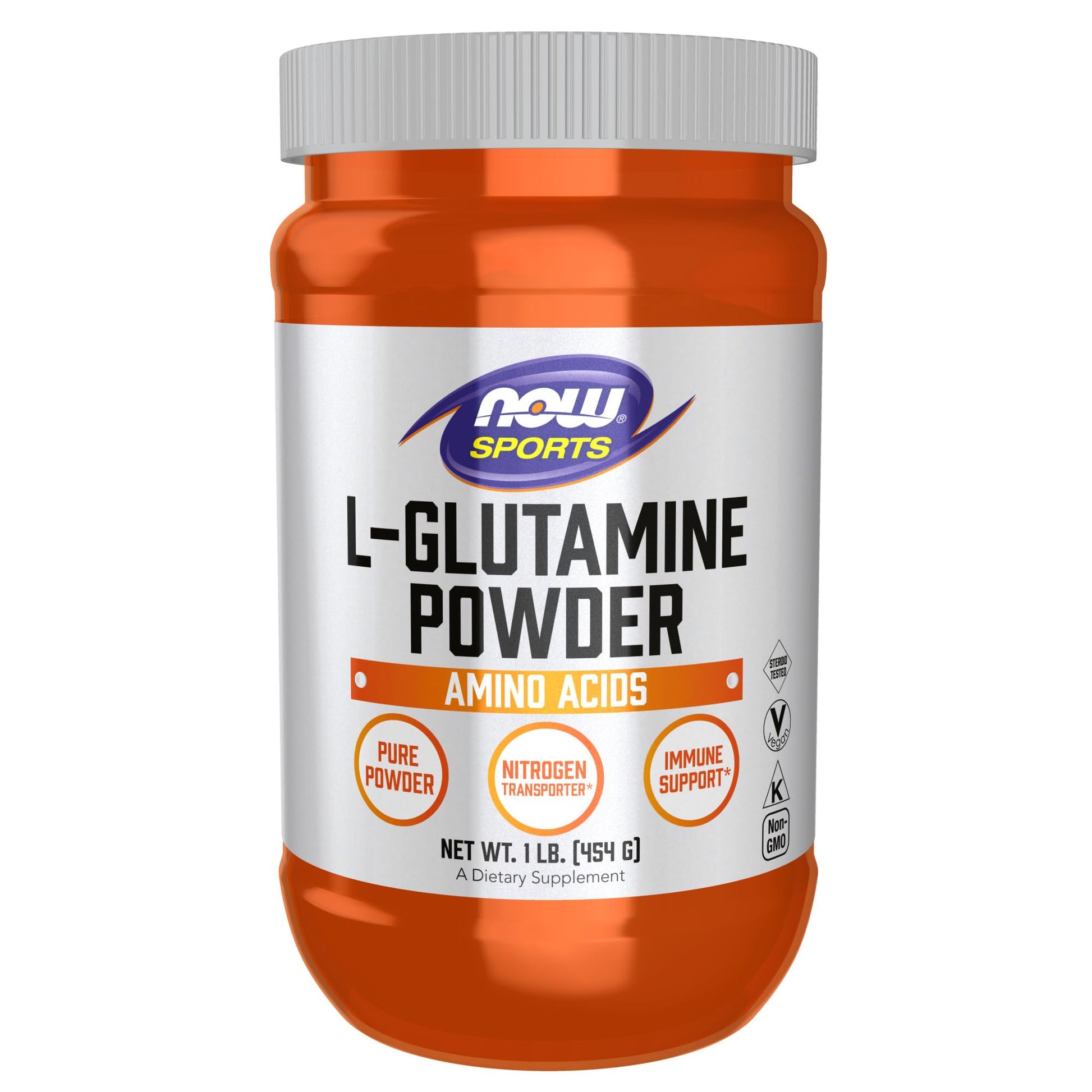 NOW Foods Sports Nutrition, L-Glutamine Pure Powder, Nitrogen Transporter*, Amino Acid, 1-Pound NOW Foods uk supplements