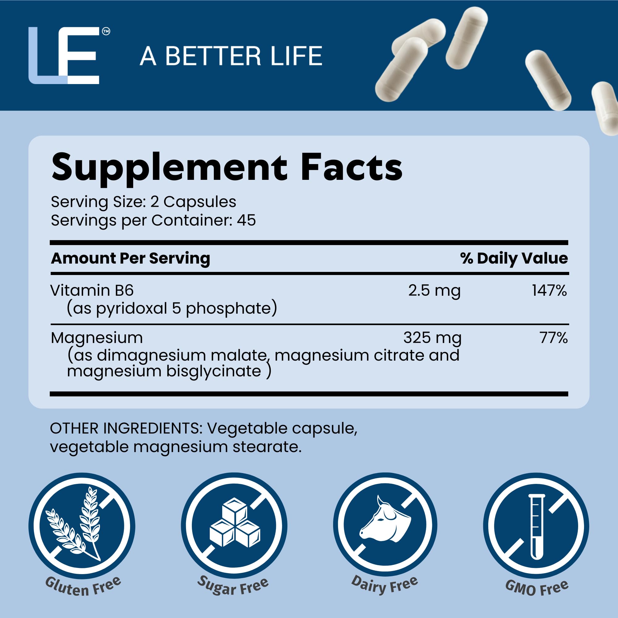 Life Enhancement Ultra Triple Magnesium Complex - 325 mg - with B6, Glycinate, Malate & Citrate - Magnesium Supplement Enhance Sleep and Brain Function - Made in USA (90 Vegetarian Capsules) Life Enhancement uk supplements