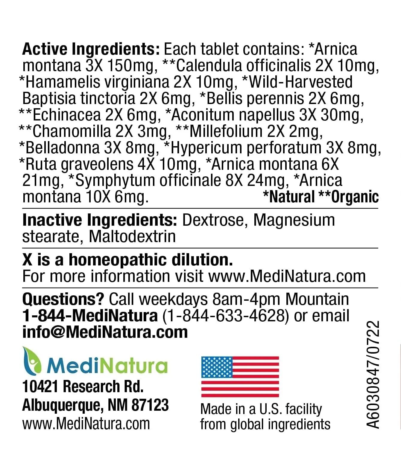MediNatura Whole Body + Joints Bundle T-Relief Arnica +12 Natural Arthritis Pain Tablets 100ct + T-Relief Arnica +12 Natural Pain Relieving Tablets 100ct MediNatura uk supplements