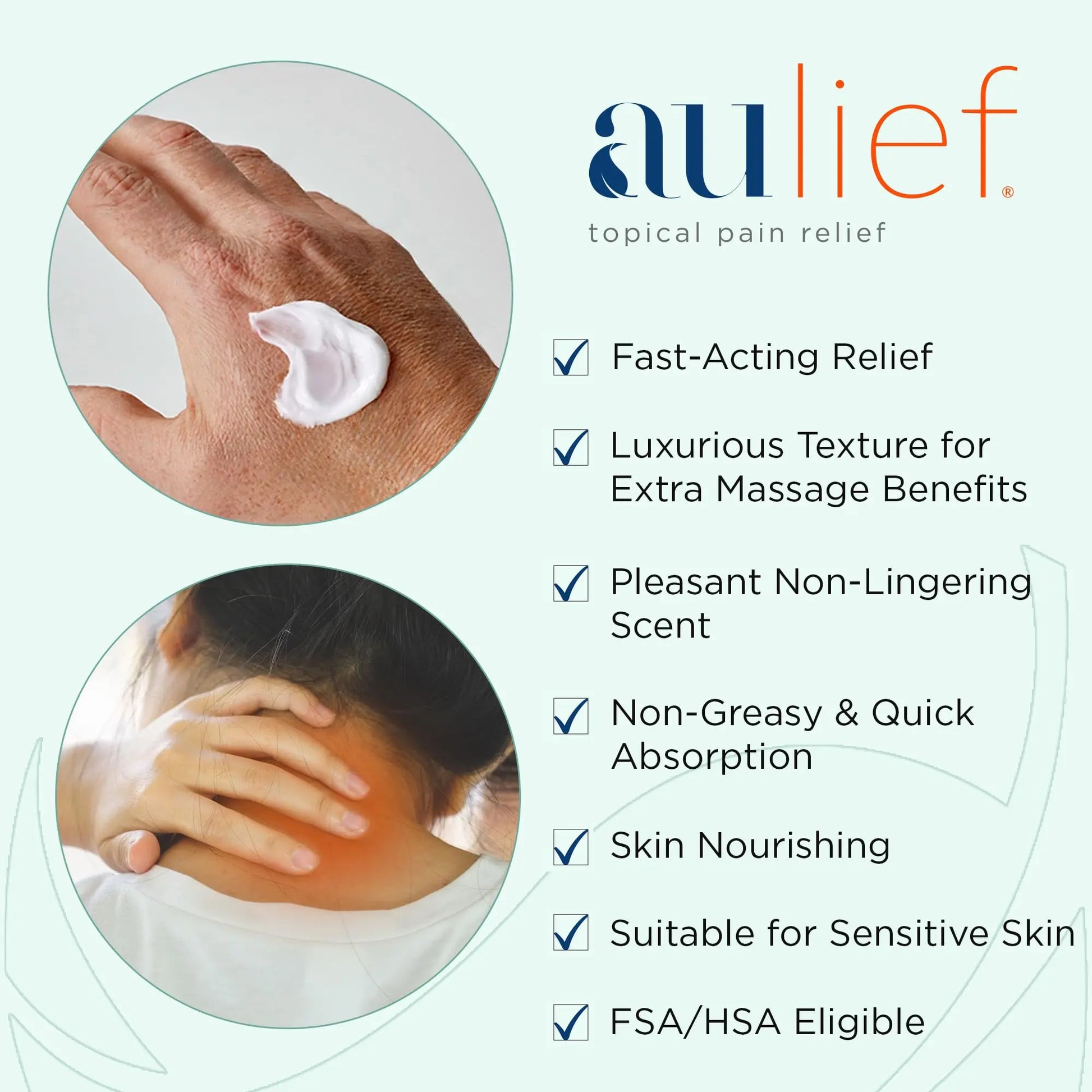 China-Gel Aulief Pain Relief Cream Arthritis & Muscle Rub for Sore Muscles & Joint Pain, Neck, Knee & Back Aches, Premium Mint Green Topical Gel, 6 oz Tottle China-Gel uk supplements
