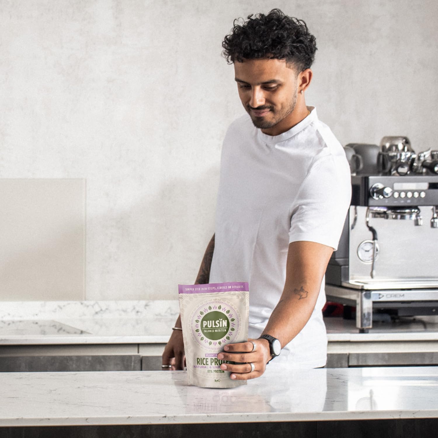 Pulsin - Natural & Unflavoured Vegan Rice Protein Powder - 1kg - 8.1g Protein, 0.4g Carbs, 43 Kcal Per Serving Pulsin uk supplements