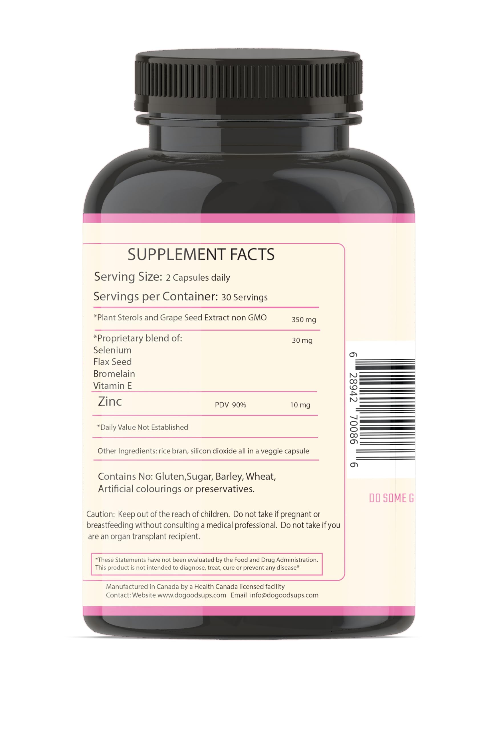 Do Good Sups The Looker 60 Caps- Skin Hair and Nails Vitamins - Natural Collagen Production - Reduces Hair Thinning - Skin Elasticity - Skin Moisture - Plant Sterols Bromelain Zinc Vitamin E Selenium Do Good Sups uk supplements