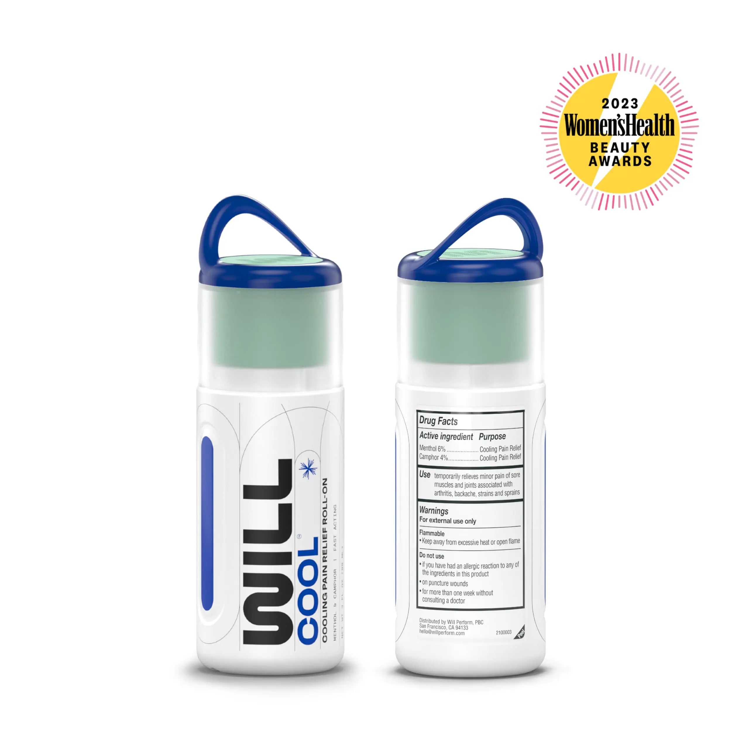 WILL PERFORM Menthol & Camphor Cooling Pain Relief for Muscle Recovery I Stop Pain Fast with ICY Relief for Joint & Muscle Therapy I Ice Bath On-The-Go, 3oz| HSA FSA Eligible WILL PERFORM uk supplements
