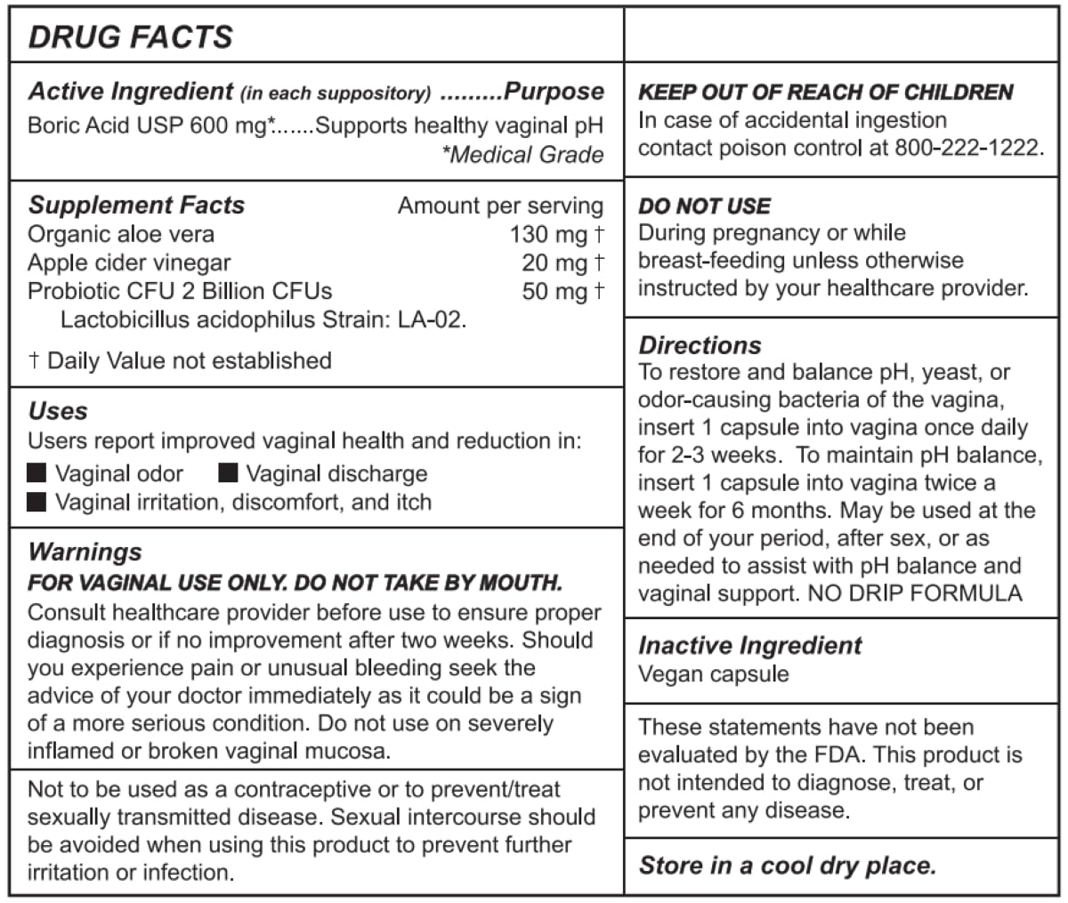 Kushae Boric Acid Suppositories with Applicator, All-Natural Boric Acid Suppositories for Women Kushae uk supplements