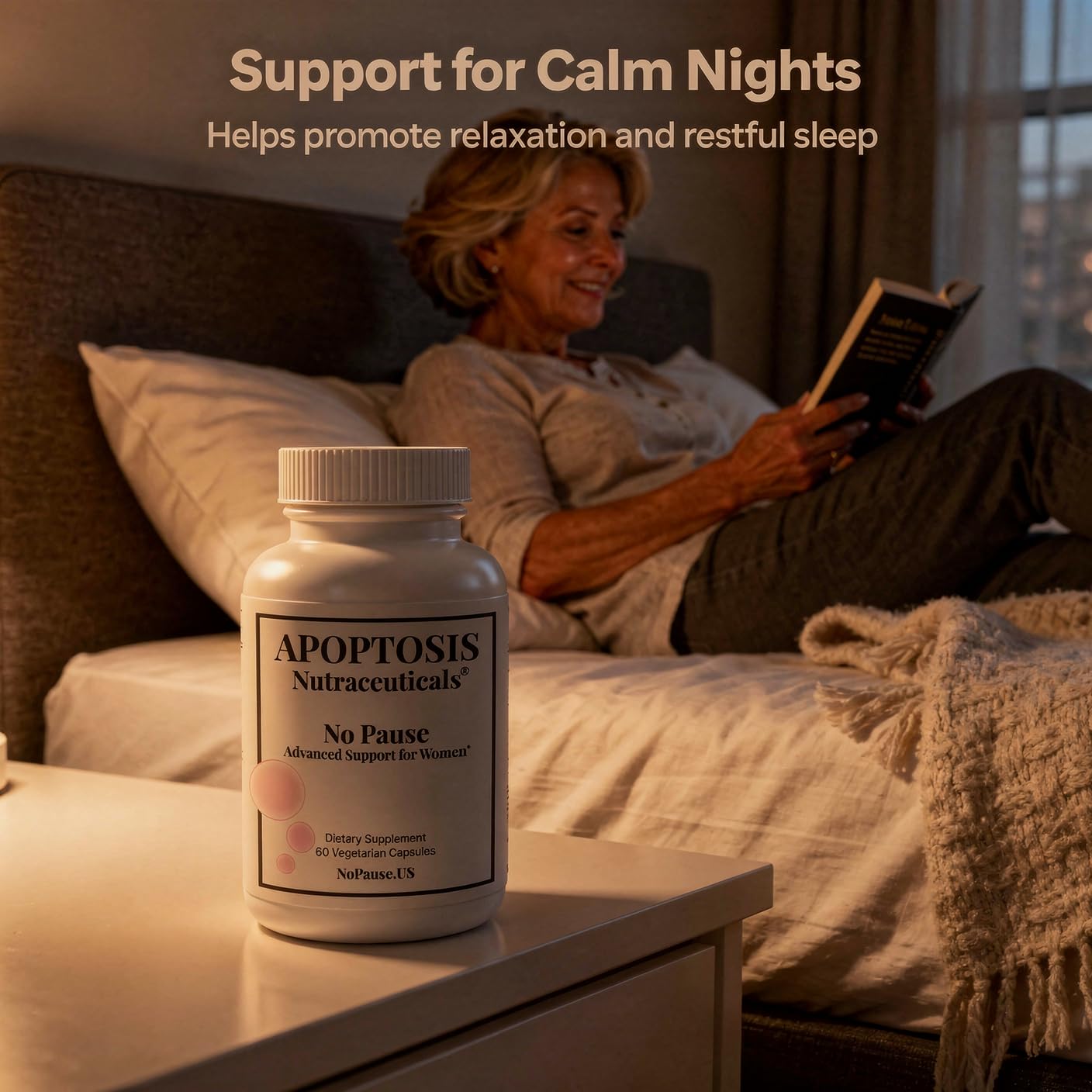Apoptosis Menopause Supplement for Women – Supports Hot Flash Relief, Mood Balance, Energy & Vitality – with L-Arginine – 60 Capsules – Made in USA Apoptosis Nutraceuticals uk supplements