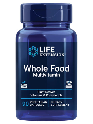 Life Extension Whole Food Multivitamin, Plant-derived Vitamin D3, A, B, C & E, Plus Minerals, Plant extracts, Stay Healthy from Head to Toe Life Extension uk supplements