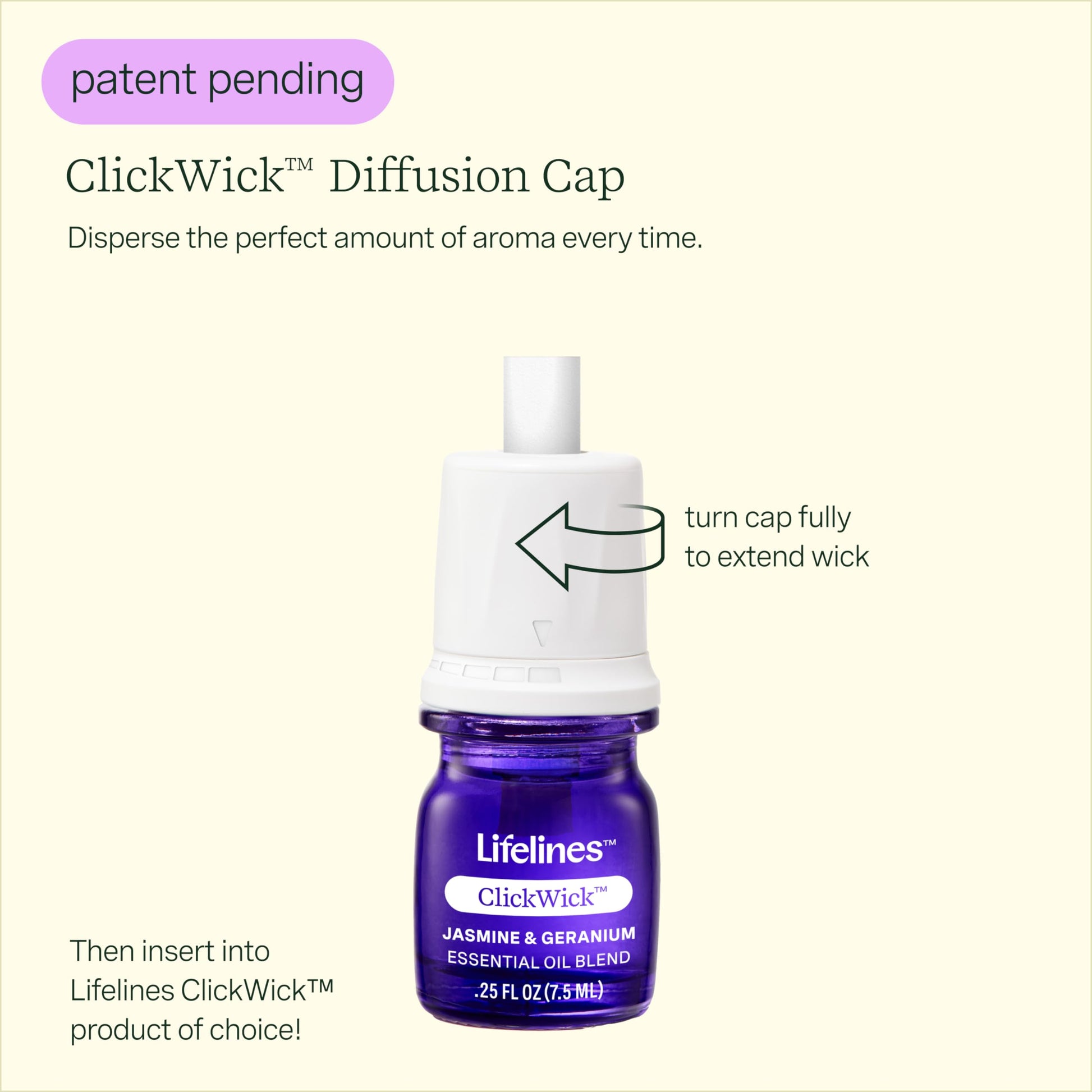 Lifelines ClickWick Essential Oil Blend 2-Pack: in Bloom and Citrus Grove, for Lifelines ClickWick Essential Lifelines uk supplements