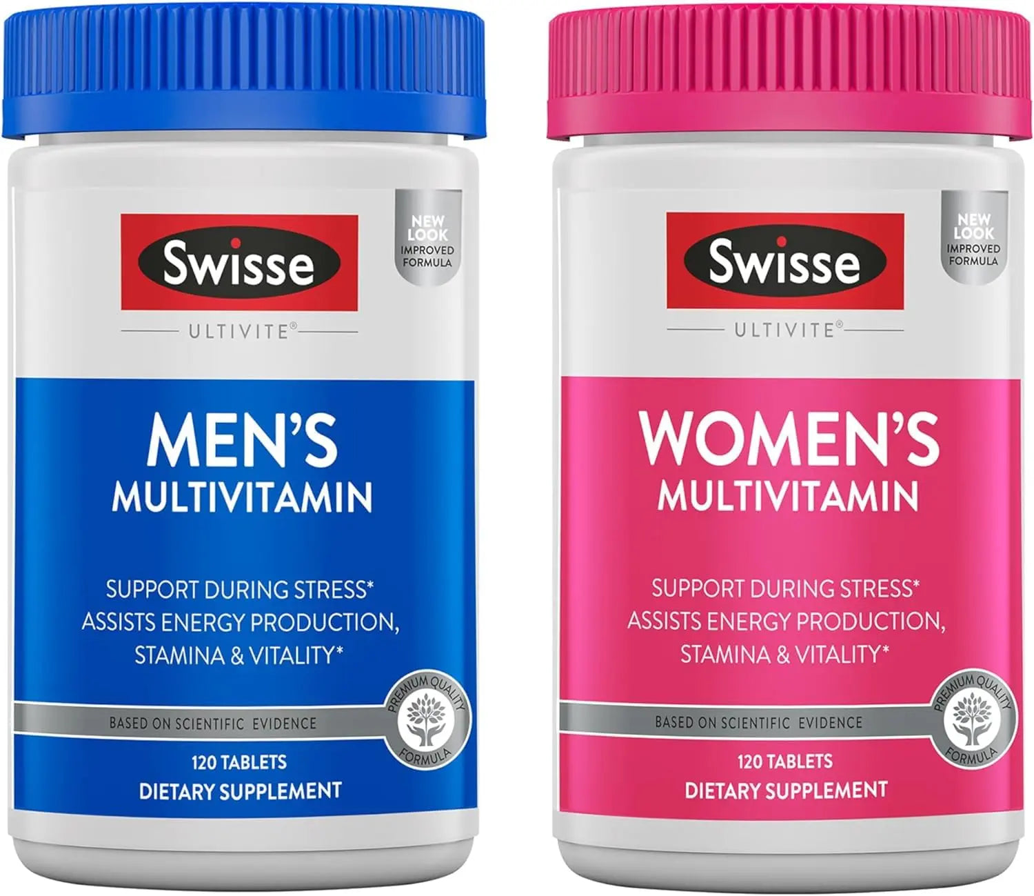 Swisse Daily Multivitamin for Men & Women Bundle Combo Pack | Supports Healthy Energy, Stress Relief, Mental Clarity & Performance, Immunity, and Heart Health Swisse uk supplements