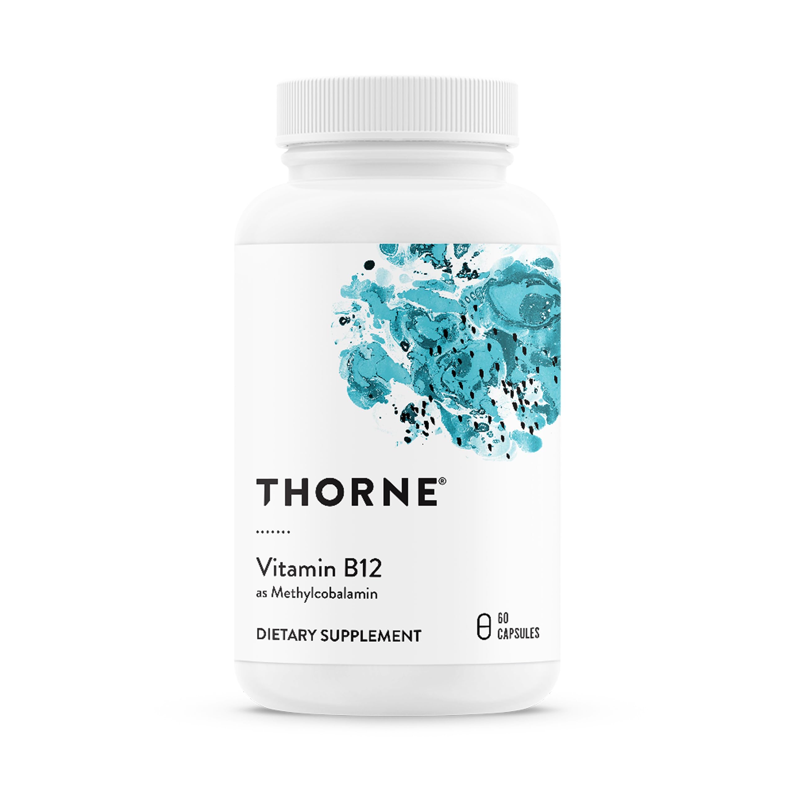 THORNE - Vitamin B12 - as Methylcobalamin - Supports Heart & Nerve Health, Blood Cell Function, Healthy Sleep & Methylation* - Gluten, Dairy & Soy-Free - 60 Servings THORNE uk supplements