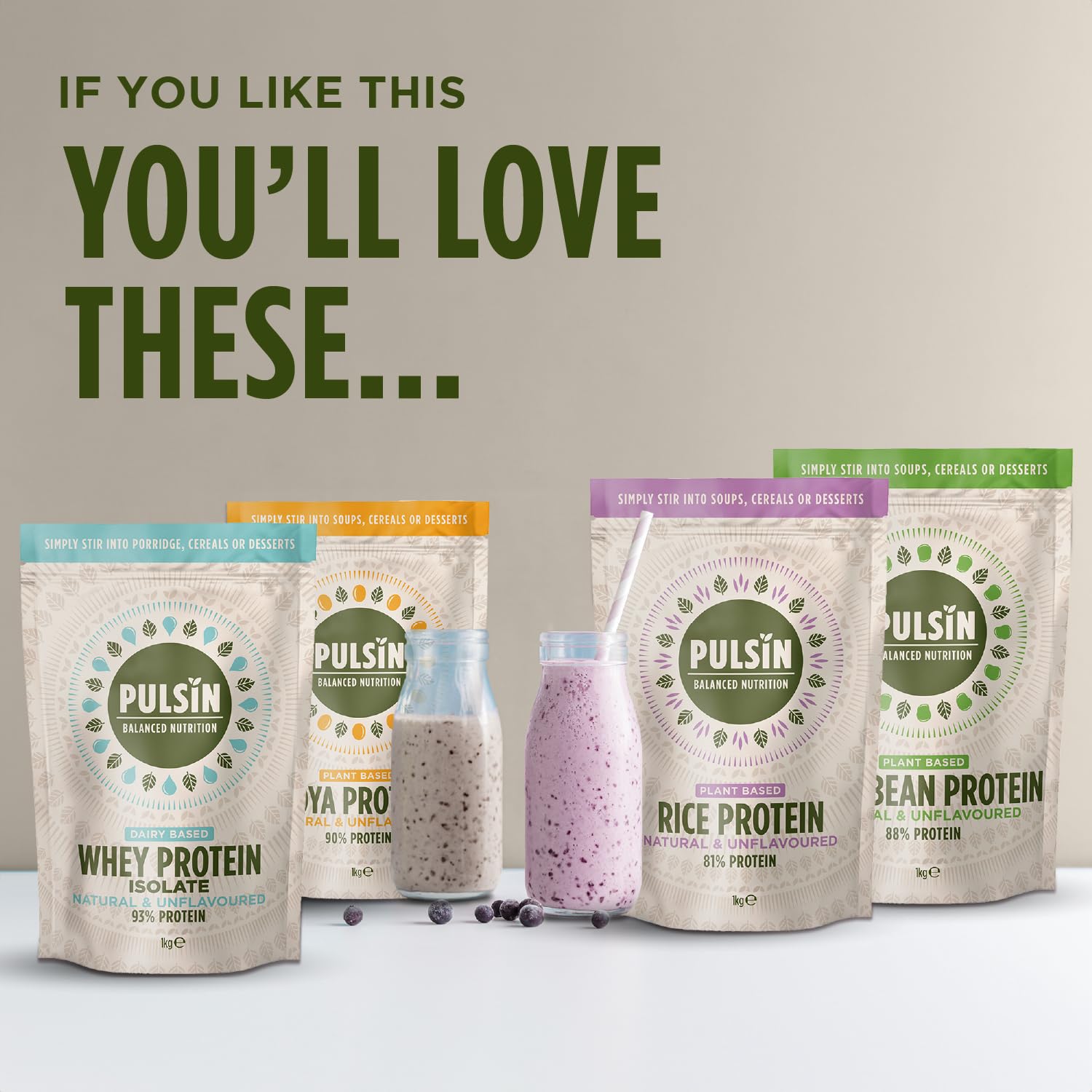 Pulsin - Natural Unflavoured Vegan Hemp Protein Powder - 1kg - 4.9g Protein, 0.4g Carbs, 35 Kcal Per Serving Pulsin uk supplements