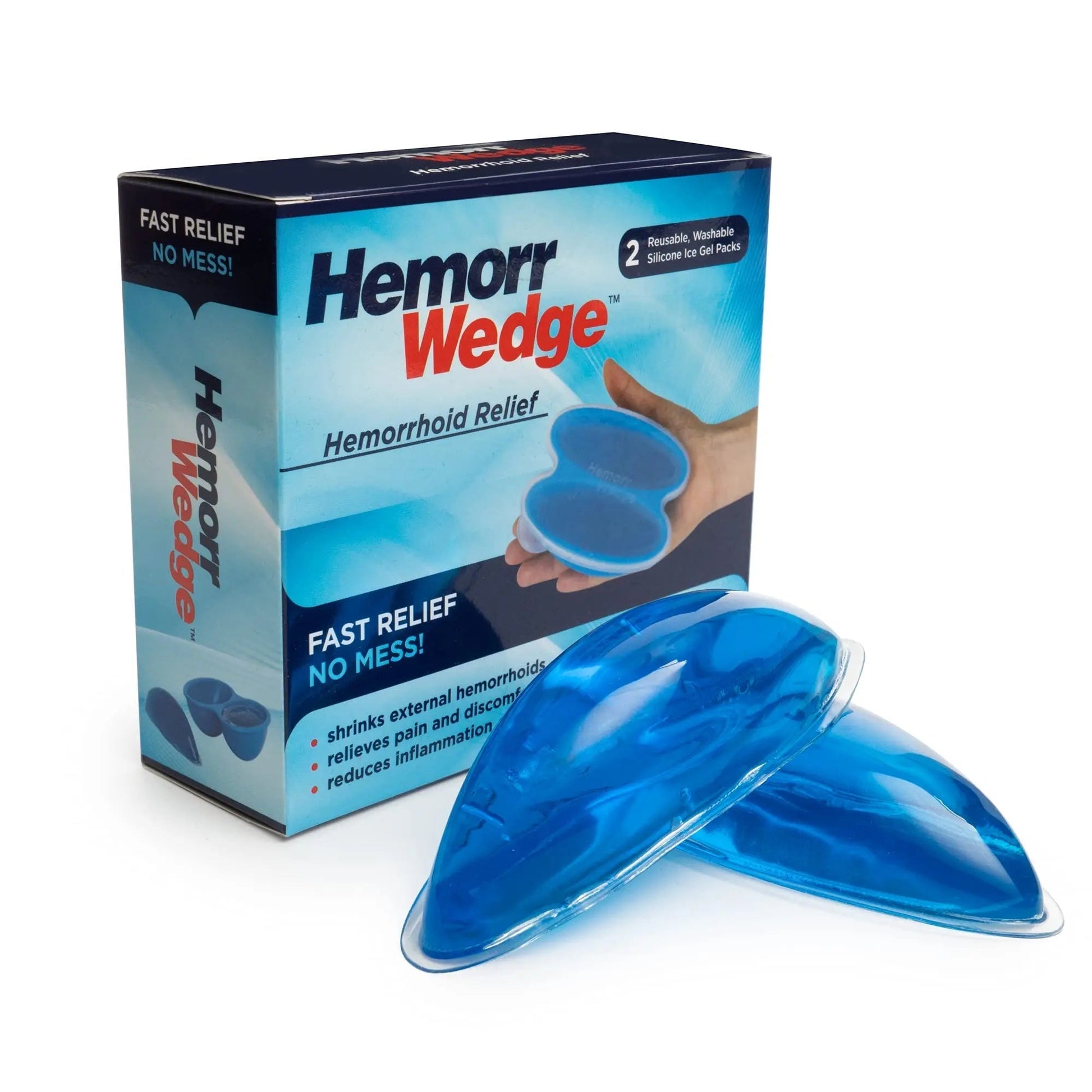 Hemorrwedge Hemorrhoid Ice Pack for Relief & Cooling Support – Twin Gel Pack with Hygienic Case – Reusable Cold Therapy for Hemorrhoids, Swelling, Postpartum & Discomfort – Water-Based Gel Hemorrwedge uk supplements