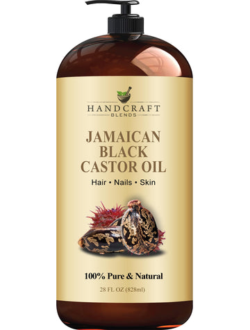 Handcraft Blends Jamaican Black Castor Oil for Hair Growth, Eyelashes and Eyebrows Handcraft Blends uk supplements