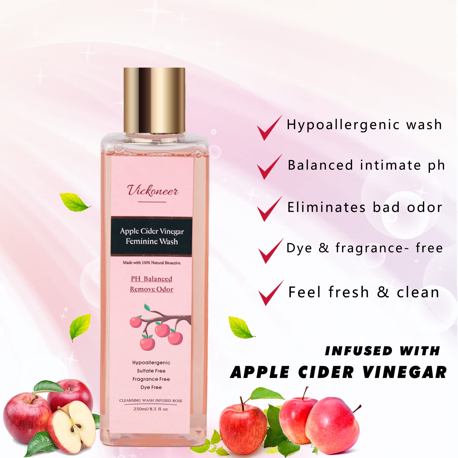Vickoneer Yoni Wash for Women & Yoni Essential Oil, Intimate Feminine Wash Yoni Care Vickoneer uk supplements