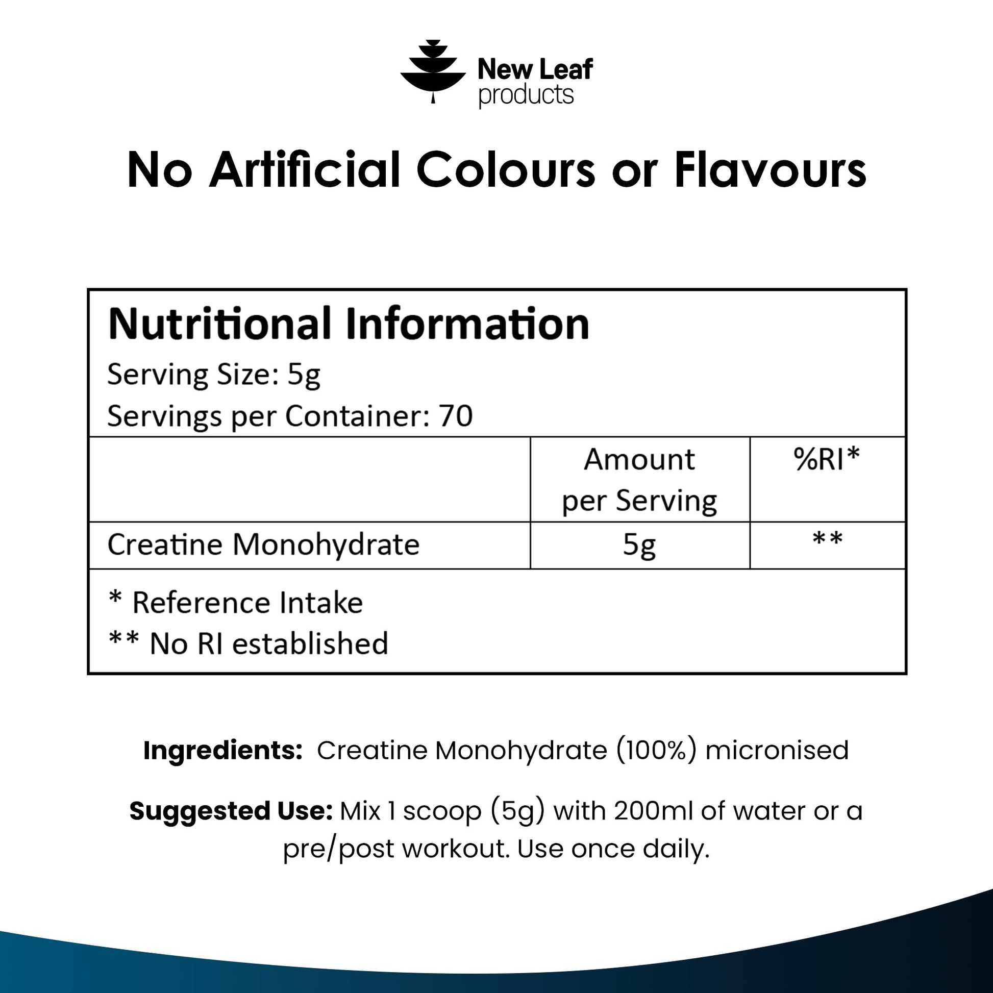 Creatine Monohydrate Powder 100% Pure Micronized Creatine - 350g Increased Absorption NEW LEAF PRODUCTS uk supplements