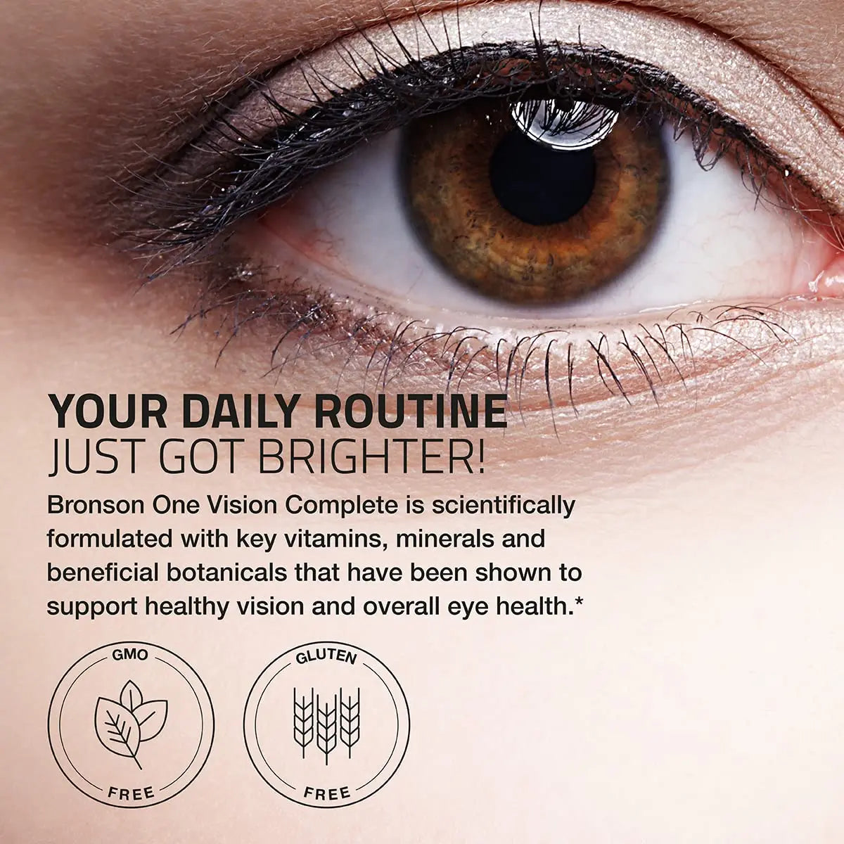 Bronson ONE Daily Vision Complete Eye Health Support Multivitamin Multimineral Supplement Formula, 180 Tablets Bronson uk supplements