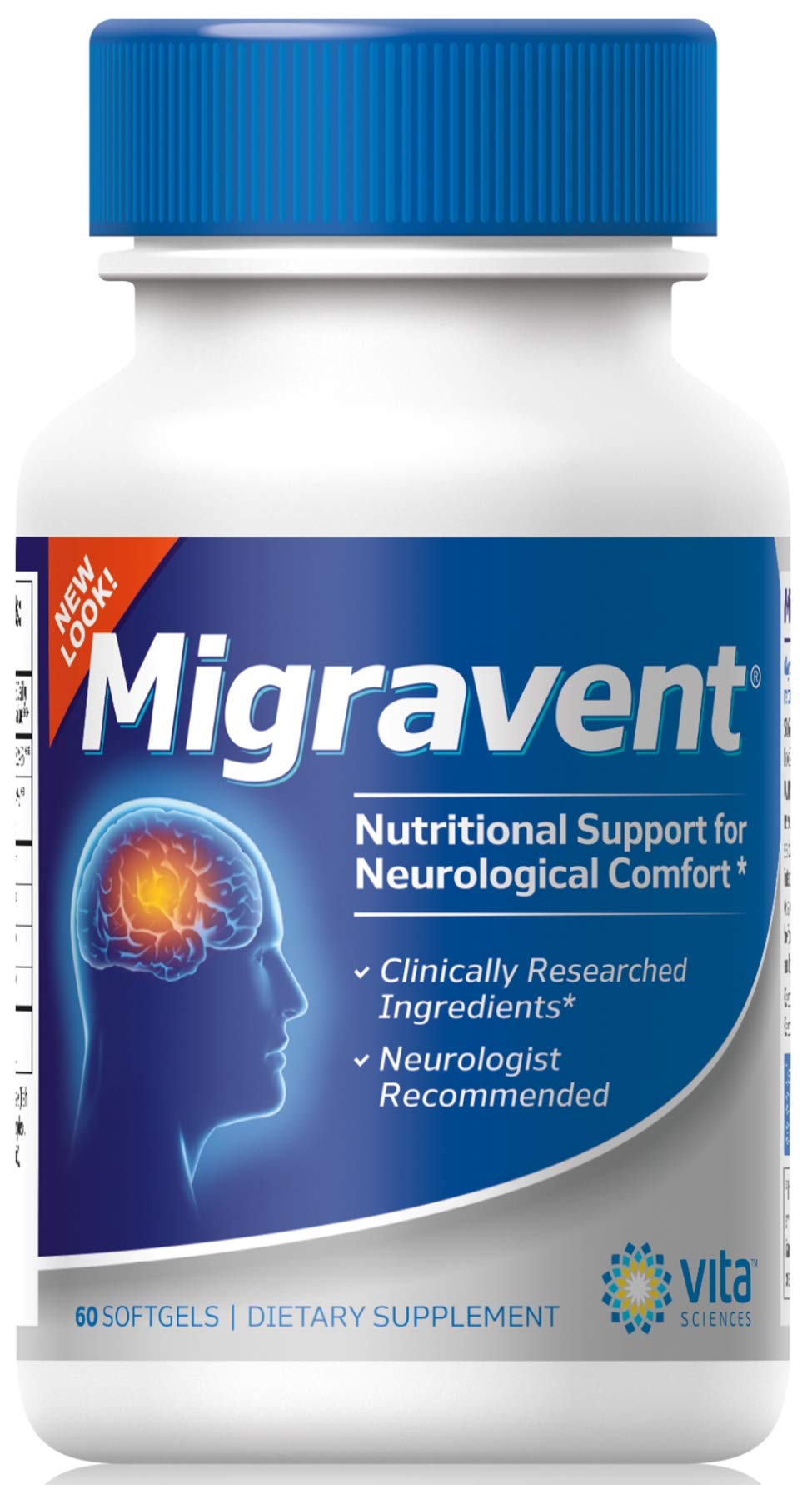 Vita Sciences Migravent – Advanced Nutritional Formula with Magnesium, CoQ10, Vitamin B2, and Butterbur for Brain and Circulatory Wellness – 60 Capsules Vita Sciences uk supplements