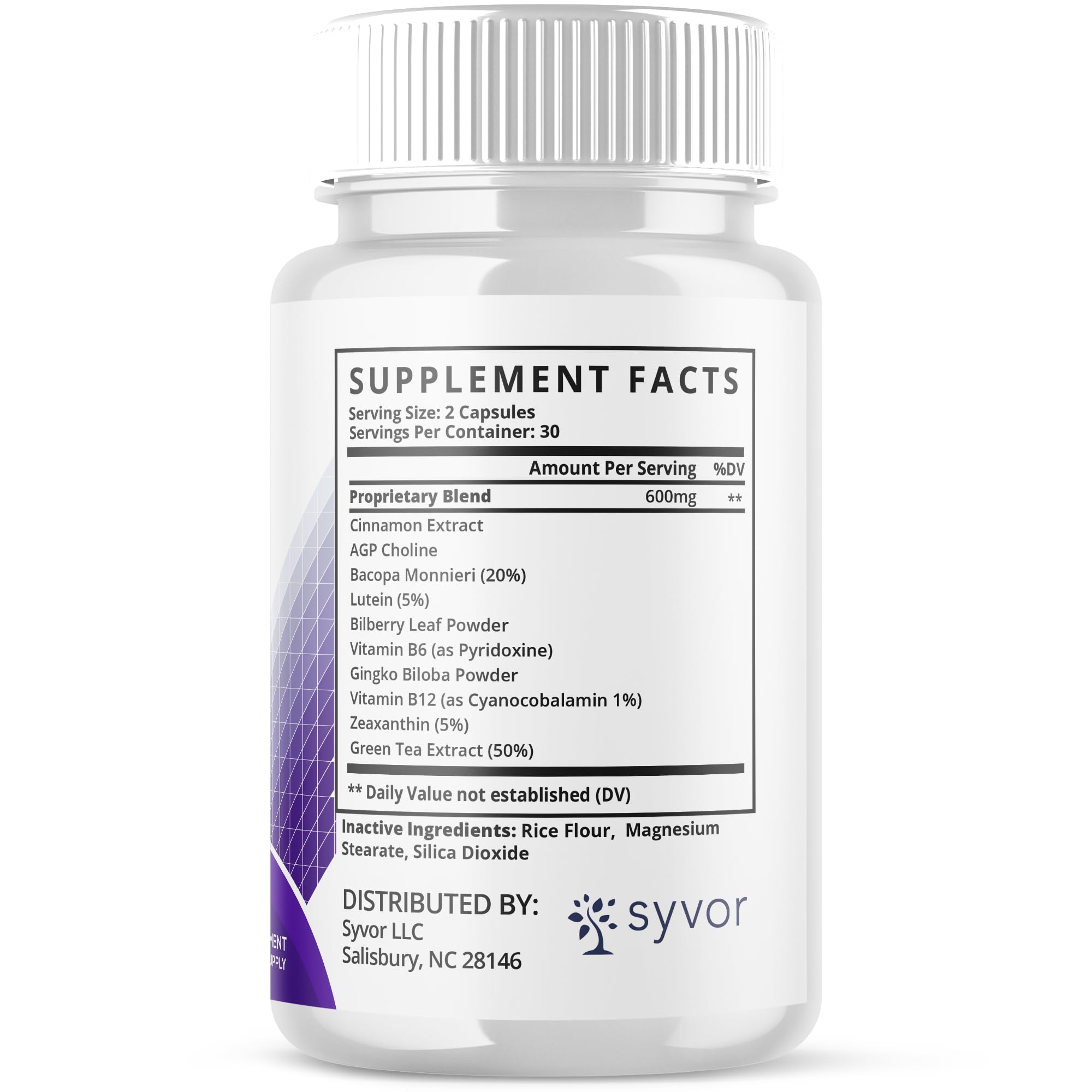 Neurocept Capsules, Official Neurocept Brain Supplement Pills with All Natural Ingredients, Advanced Formula Support Pills with Maximum Strength Premium Vitamins for Women and Men (60 Capsules) Syvor uk supplements