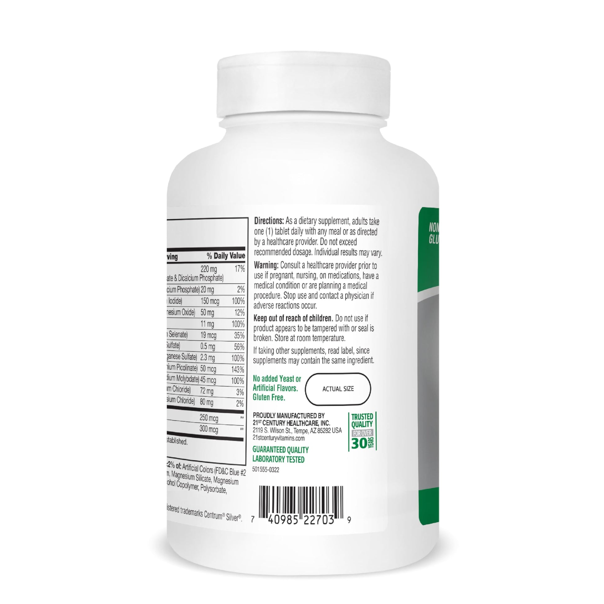 21st Century Sentry Senior Tablets, 265 Count 21st Century uk supplements