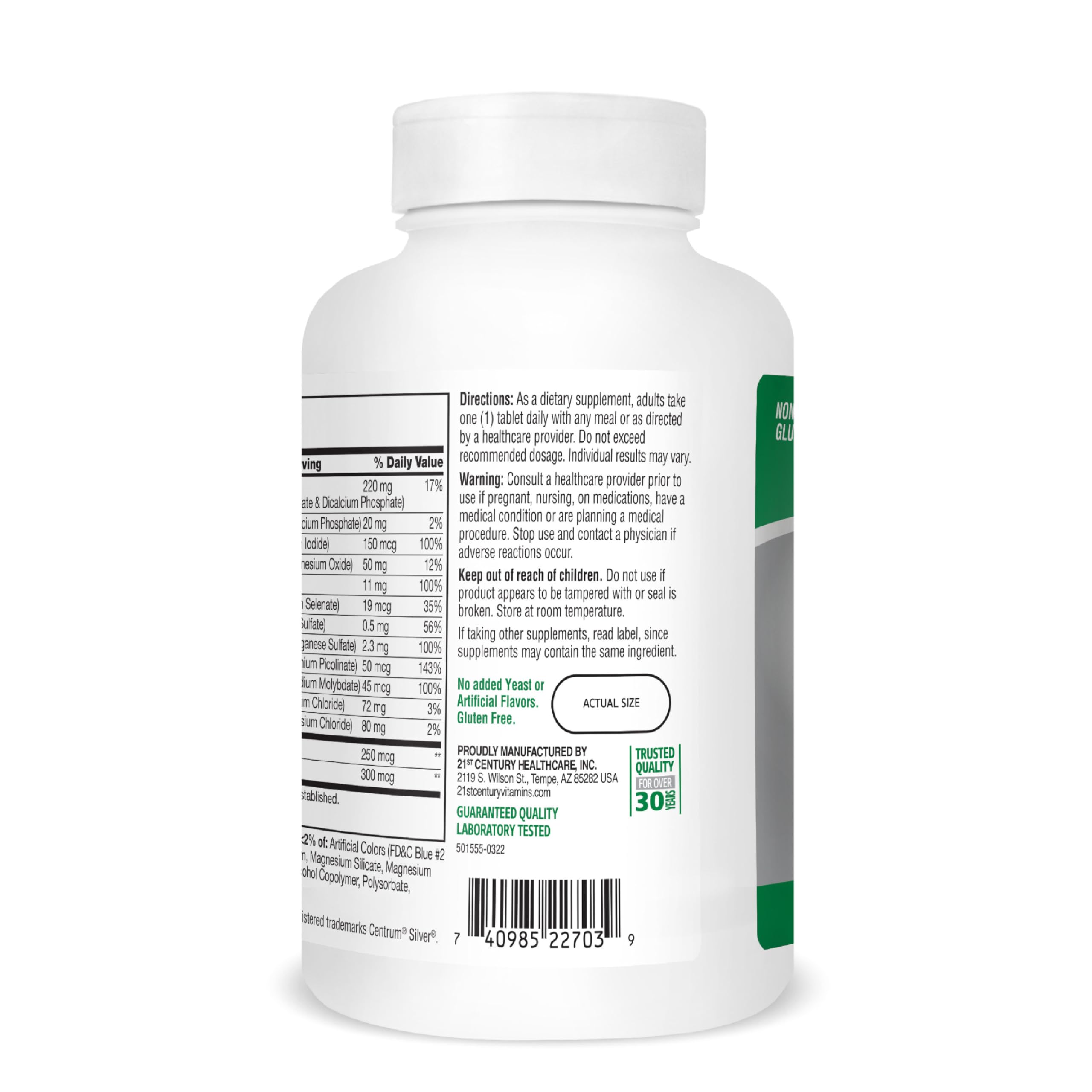 21st Century Sentry Senior Tablets, 265 Count 21st Century uk supplements
