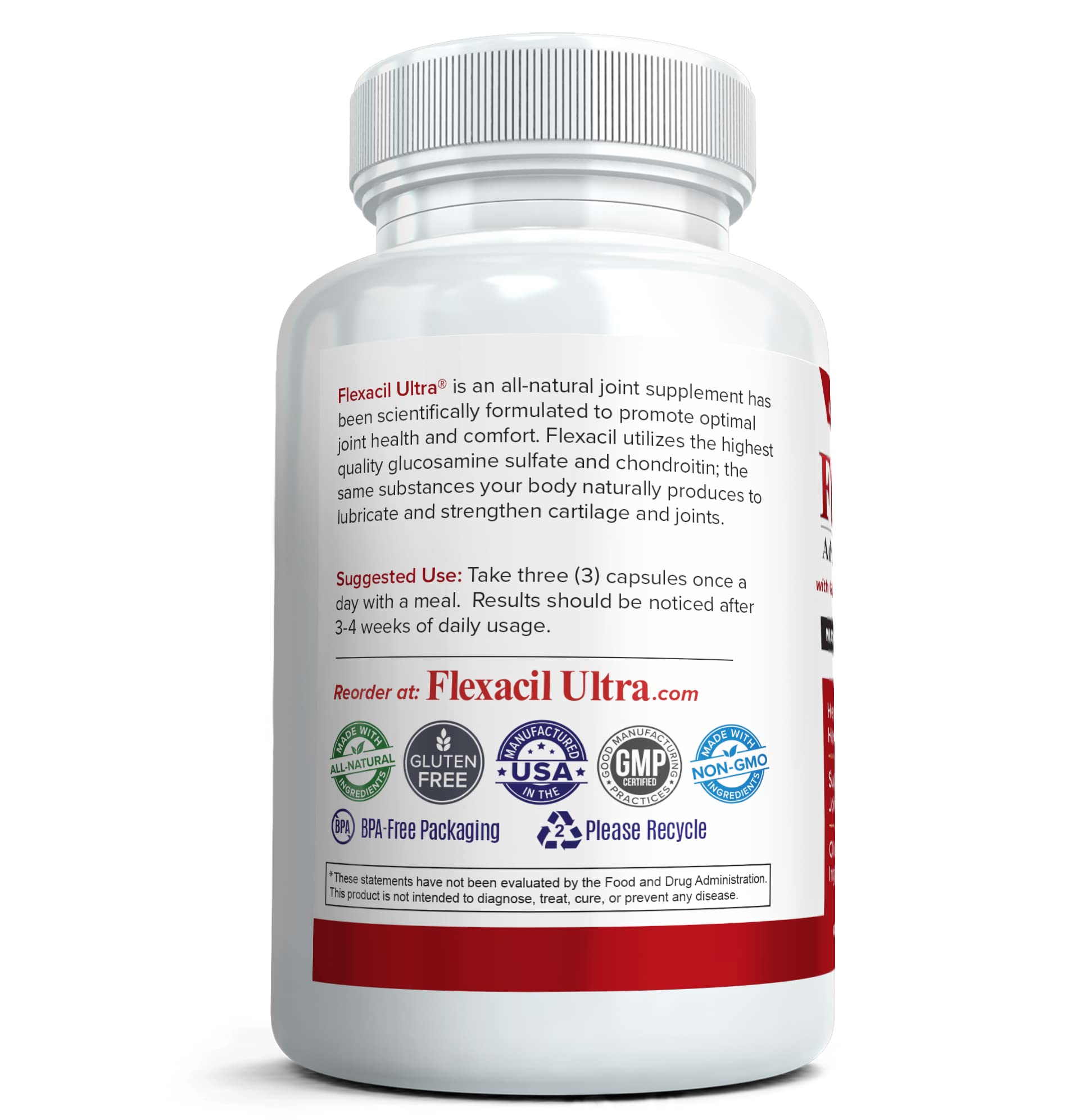 Flexacil Ultra (3 Bottles) Maximum Strength Joint Health & Support Supplement | Glucosami Flexacil Ultra uk supplements