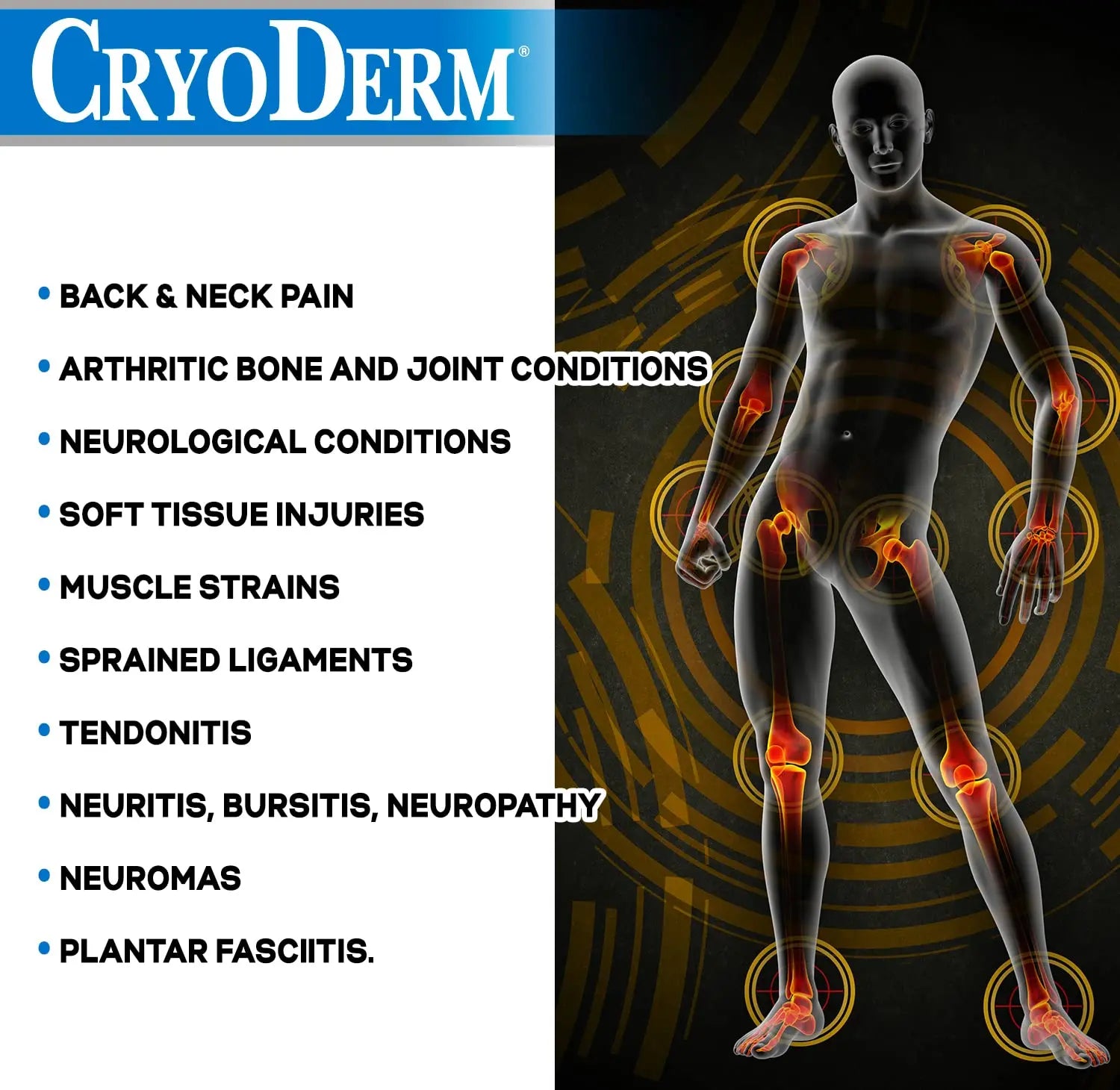Cryoderm Cold Roll-on 3oz, 2.4 Lb CryoDerm uk supplements