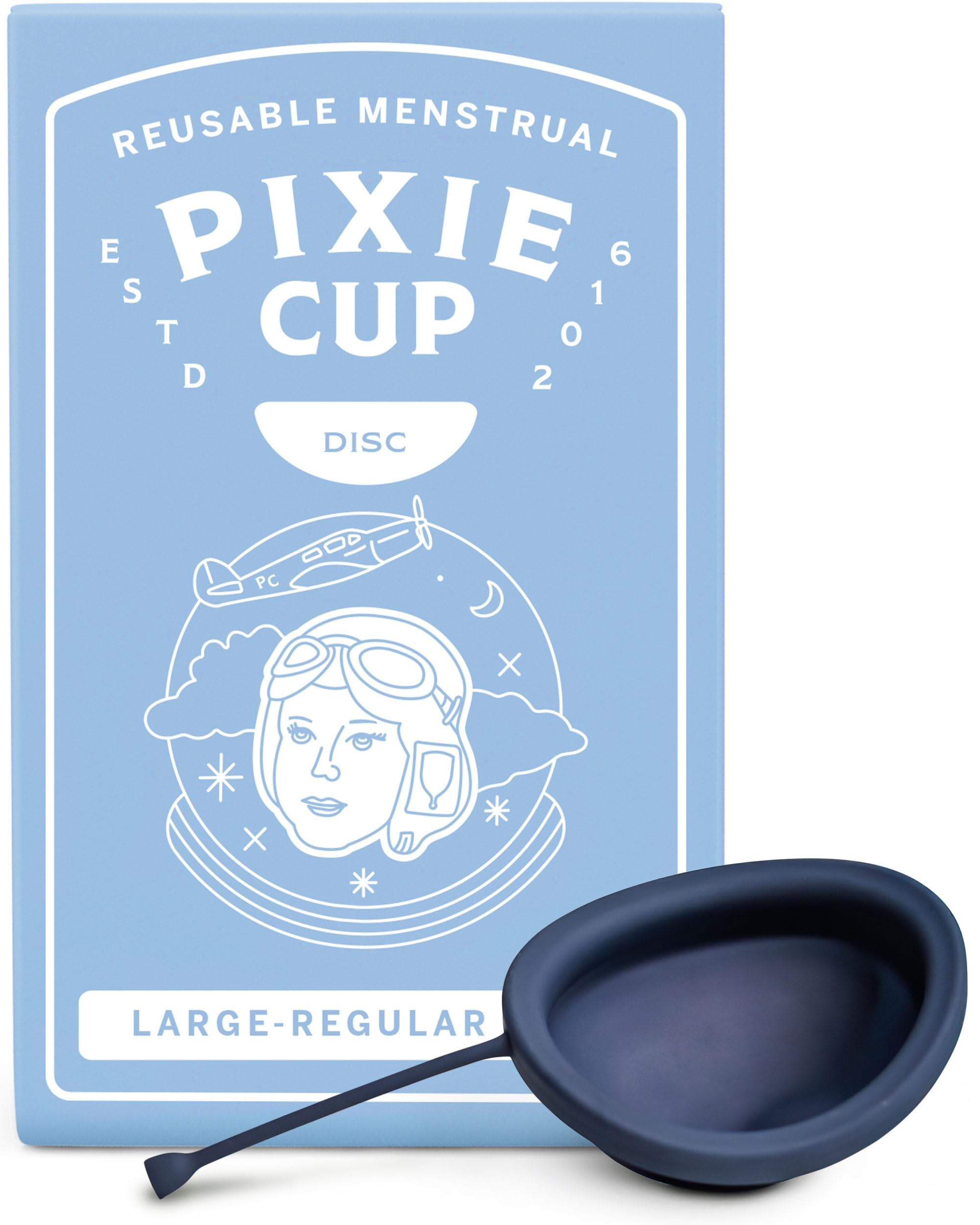 Pixie Soft Menstrual Disc - Ranked 1 for Most Soft Reusable Period Disc - Removable Stem Pixie Cup uk supplements