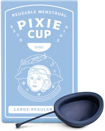Pixie Soft Menstrual Disc - Ranked 1 for Most Soft Reusable Period Disc - Removable Stem Pixie Cup uk supplements