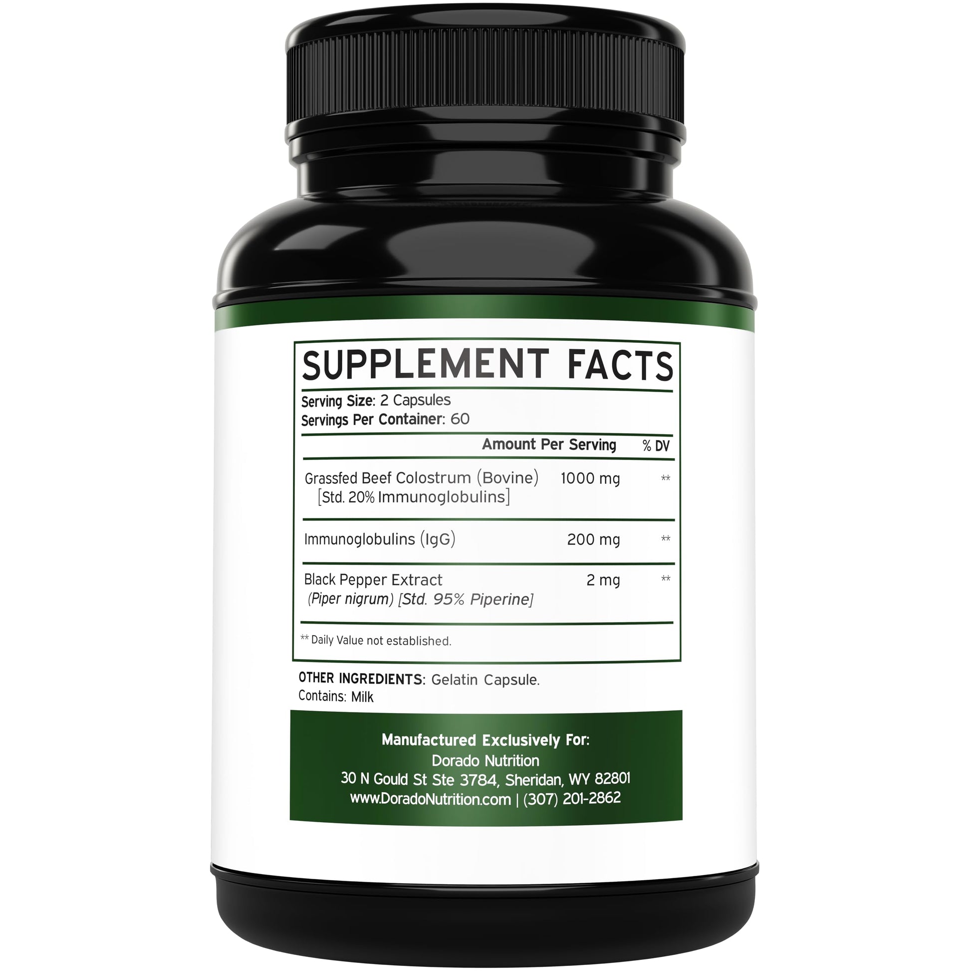 Colostrum (120 Count) Bovine Colostrum Capsules Supplement and Supergreens (60 Gummies) Superfood for Immunity Support with Greens Supplements with 8 Ingredient Power Blend - Vegan Safe & Made in USA DORADO NUTRITION uk supplements