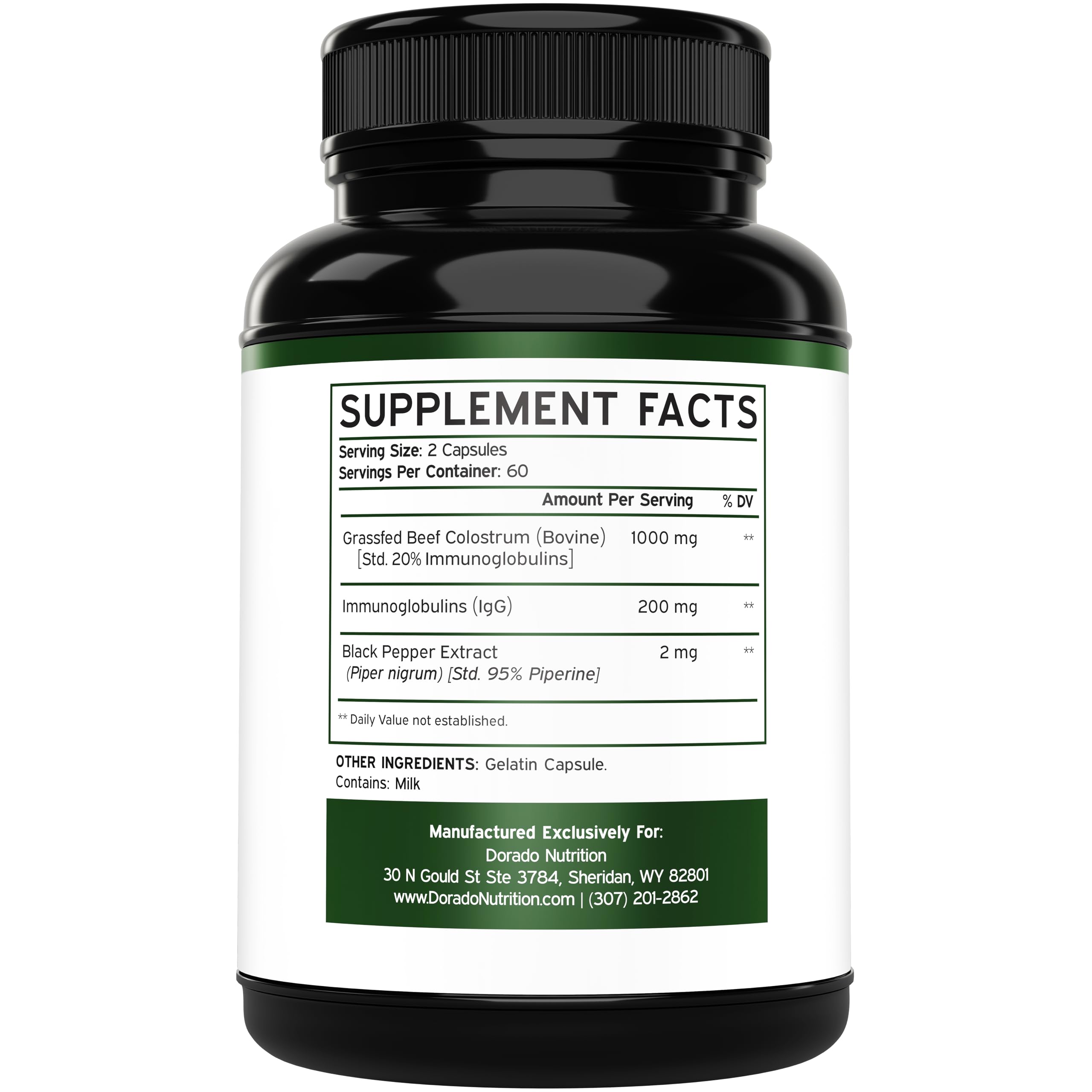 Colostrum (120 Count) Bovine Colostrum Capsules Supplement and Supergreens (60 Gummies) Superfood for Immunity Support with Greens Supplements with 8 Ingredient Power Blend - Vegan Safe & Made in USA DORADO NUTRITION uk supplements