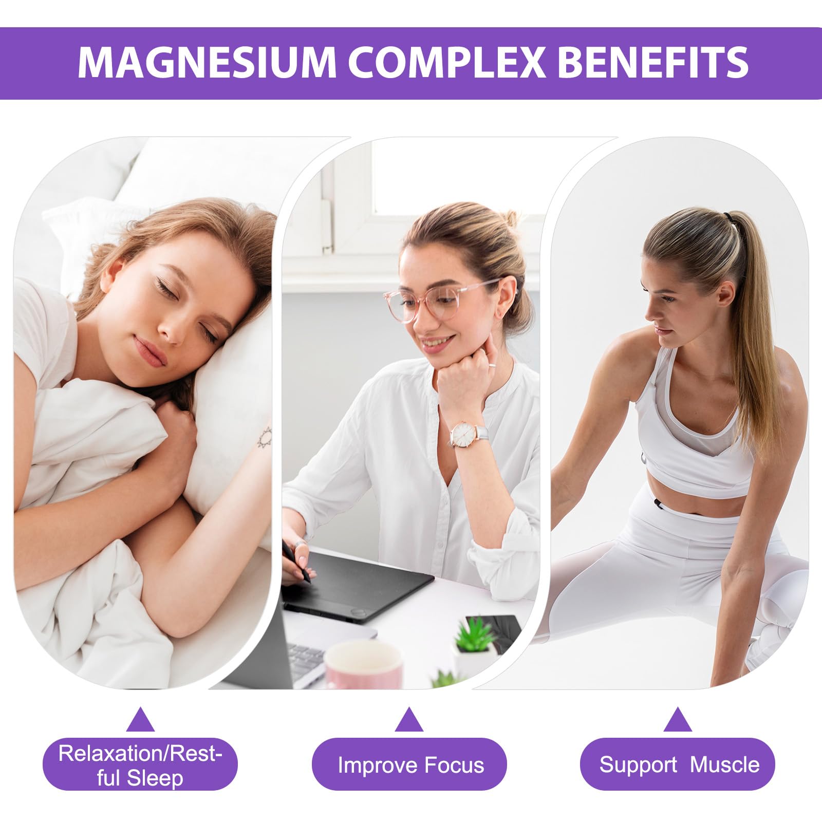 Magnesium Glycinate Liquid Drops for Women & Men, Triple Calm Magnesium Complex Supplement with L-Threonate, Malate, L-Theanine for Kids Adults Calm, Sleep & Mood, Sugar-Free, Natural Flavor, 2 fl oz loiomay uk supplements