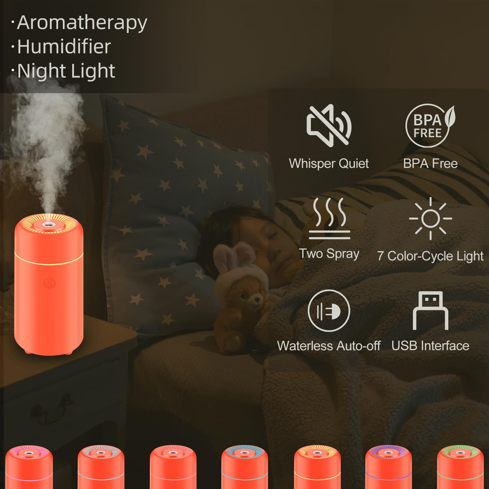 CHOUWEEK Car Essential Oil Diffuser, Mini Portable Air Diffuser for Aromatherapy, Small USB CHOUWEEK uk supplements