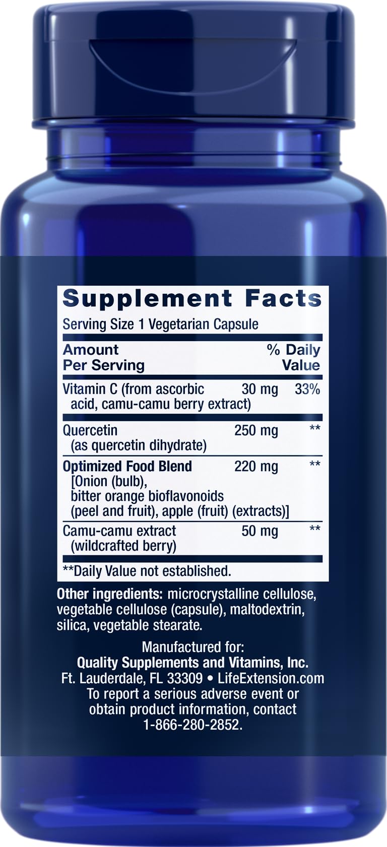 Life Extension Optimized Quercetin Capsules, 60 Vegetarian Capsules (Pack of 3) Life Extension uk supplements