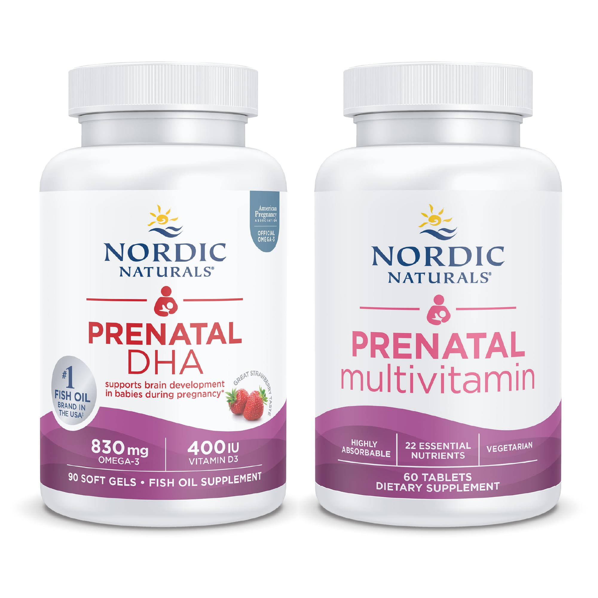 Nordic Naturals Prenatal Starter Pack - Prenatal DHA and Prenatal Multivitamin Tablets Nordic Naturals uk supplements